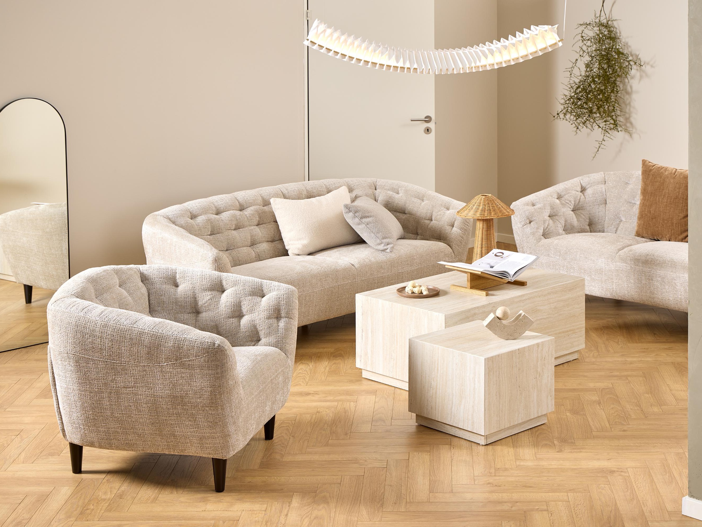 Kavč chesterfield Norsica 260 (Bež)