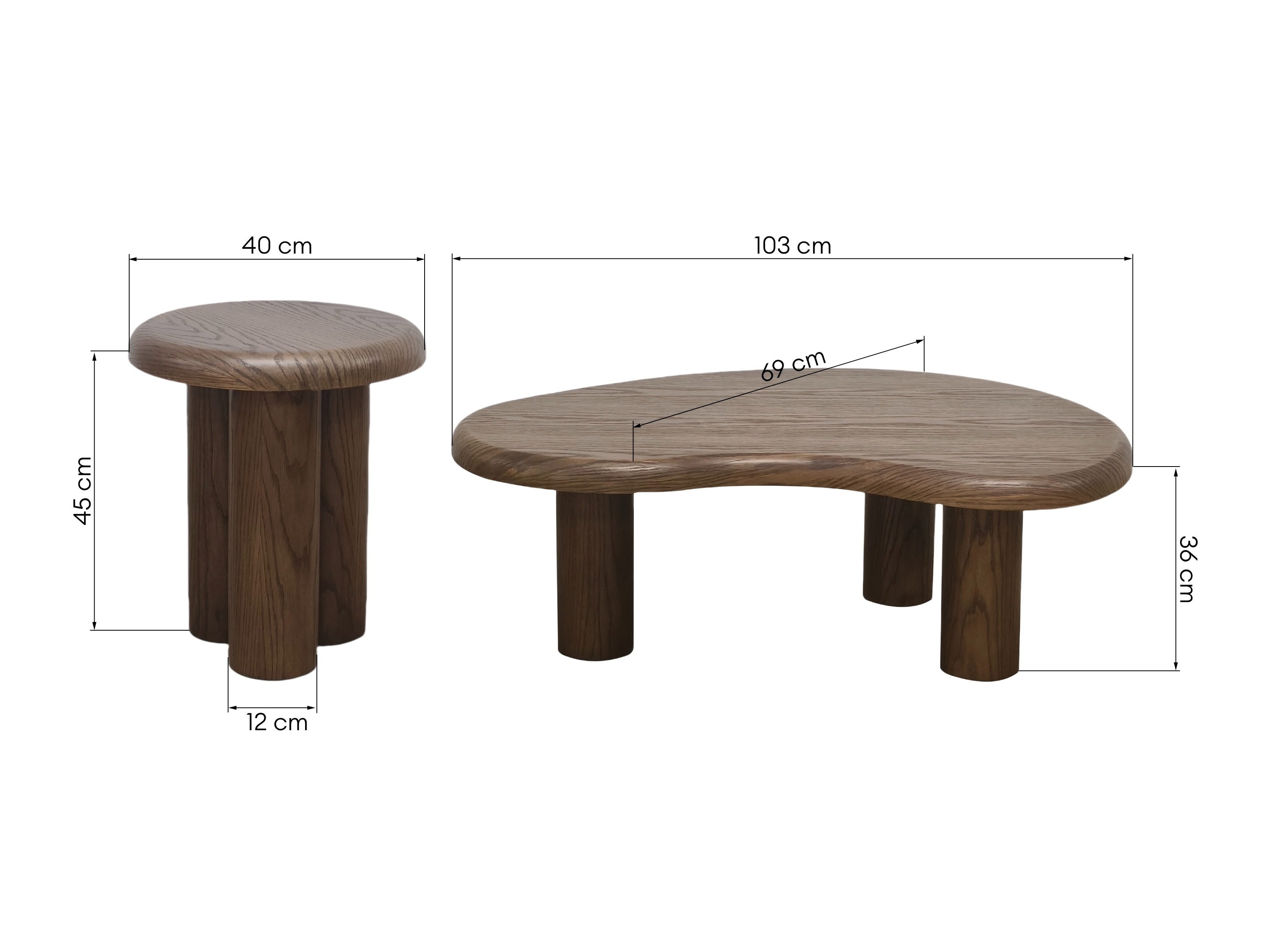 Komplet klubskih mizic Burleson 498