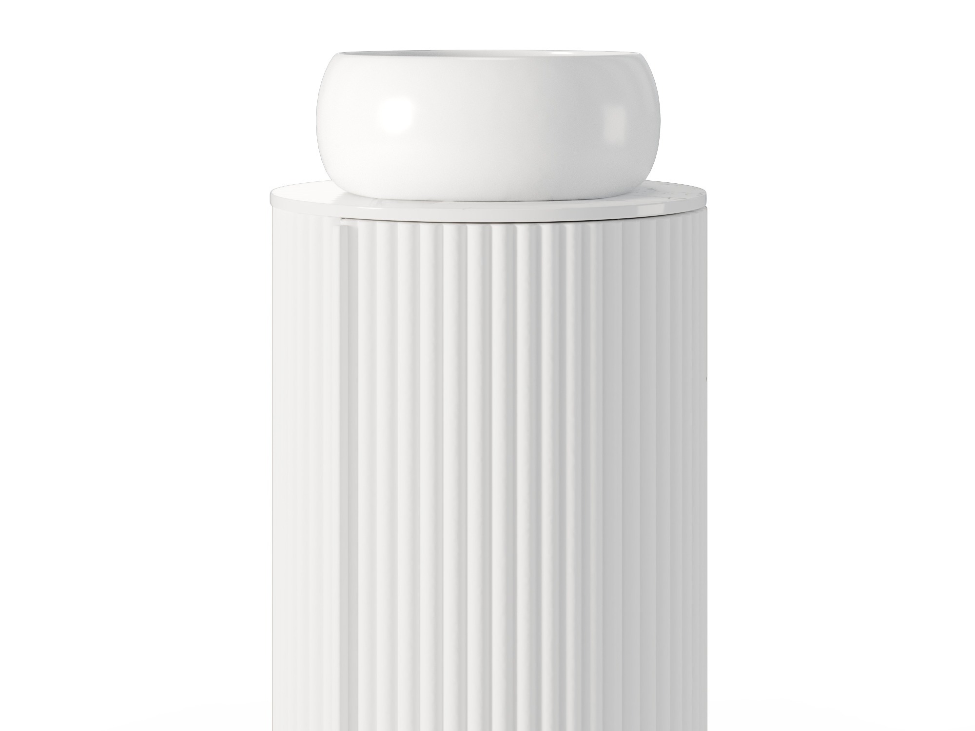 Prostostoječa kopalniška omarica za umivalnik Burleson 503 (Bela)