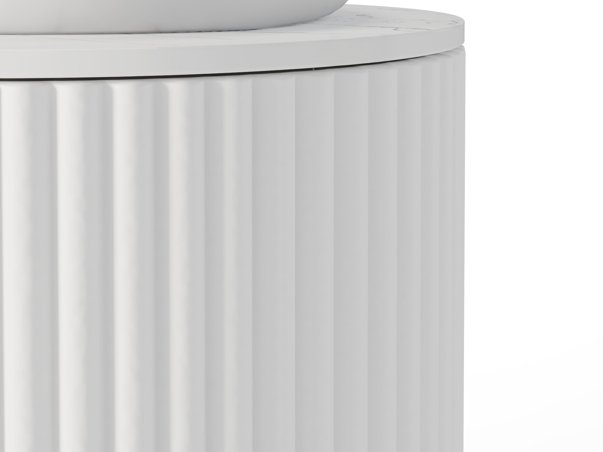 Prostostoječa kopalniška omarica za umivalnik Burleson 503 (Bela)