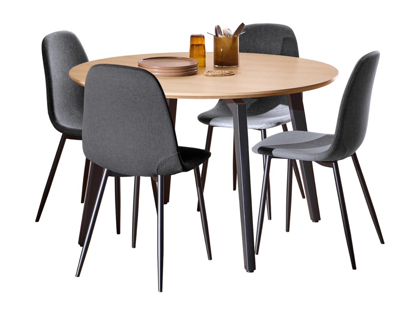 Jedilniški komplet Norsica 1008 (Siva)