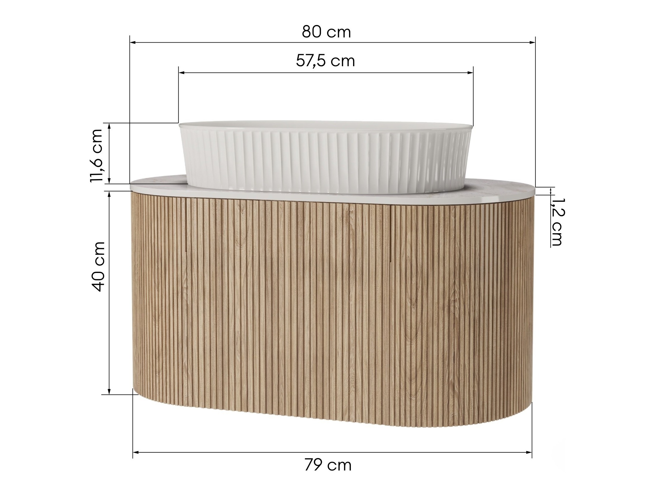 Viseča kopalniška omarica za umivalnik Burleson 506