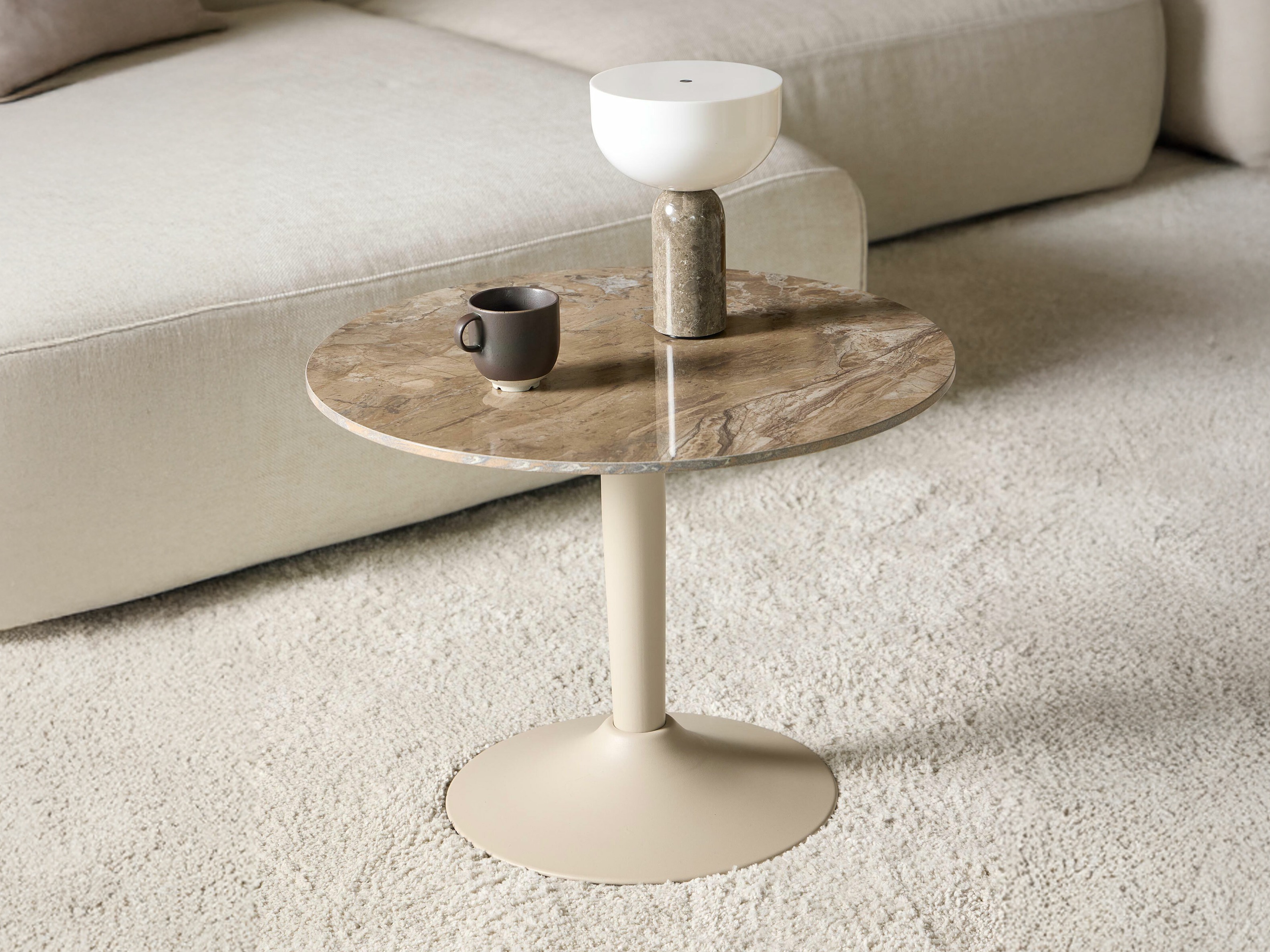 Klubska mizica Norsica 742 (Rjavi marmor)