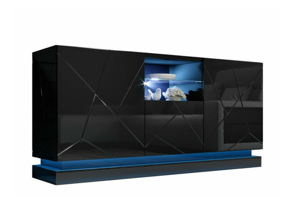 Omarica Charlotte 186 (Črna + Sijaj črna)