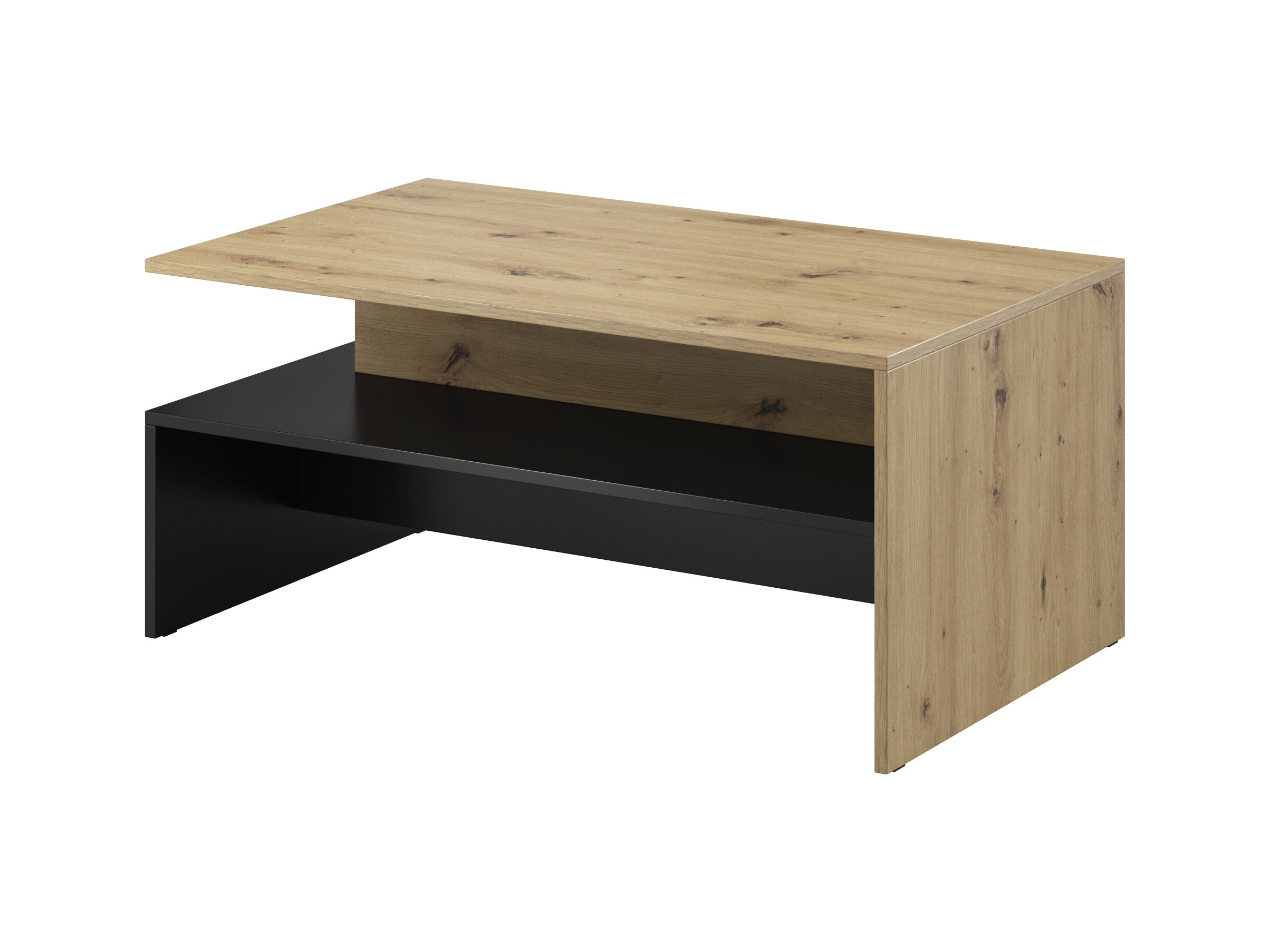 Komplet za dnevno sobo Serodeu 104 (Artisan hrast + Mat črna)