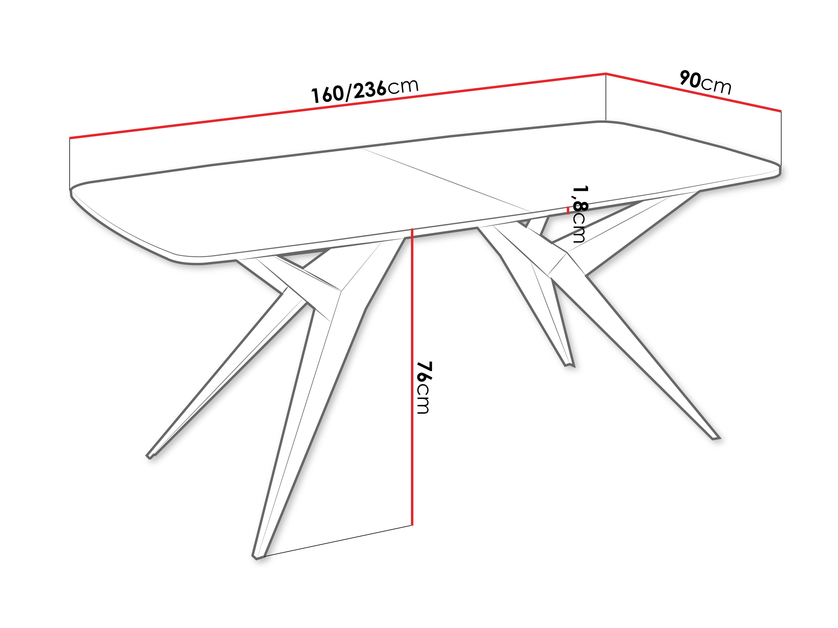 Miza Oswego 152 (Craft zlati hrast)