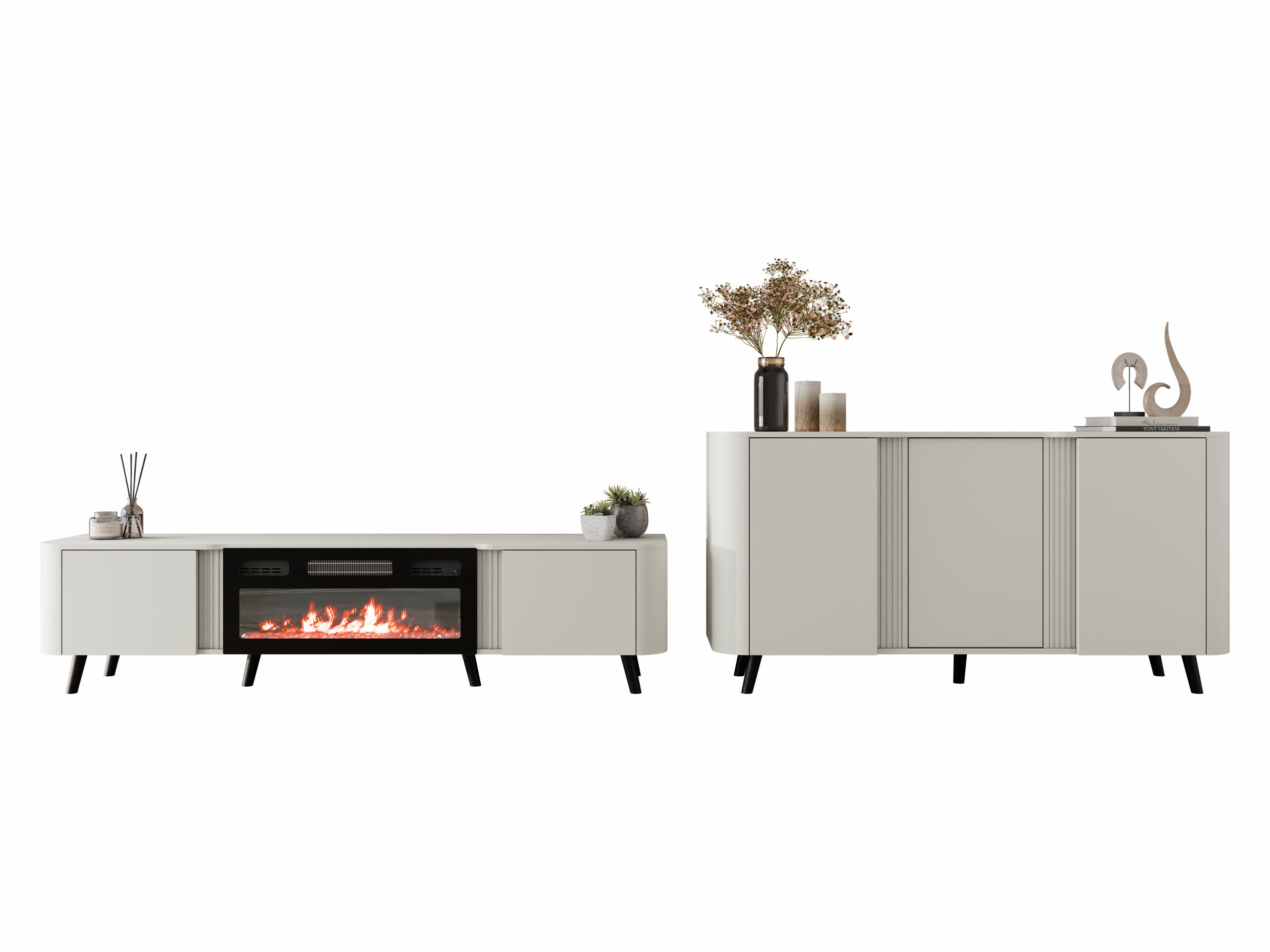 Komplet za dnevno sobo Modus (Kašmir + Črna)