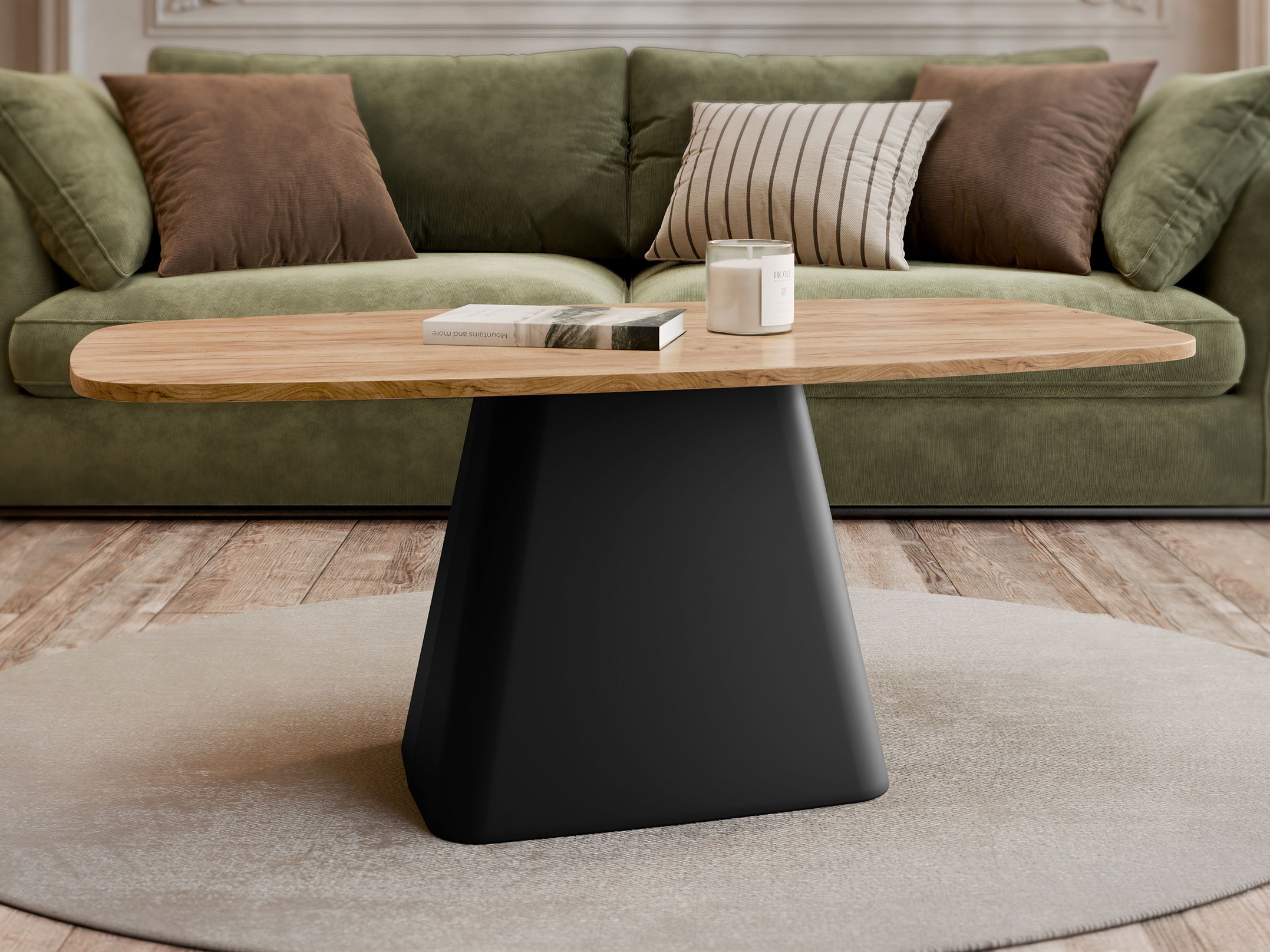 Klubska mizica Oswego 158 (Craft zlati hrast)