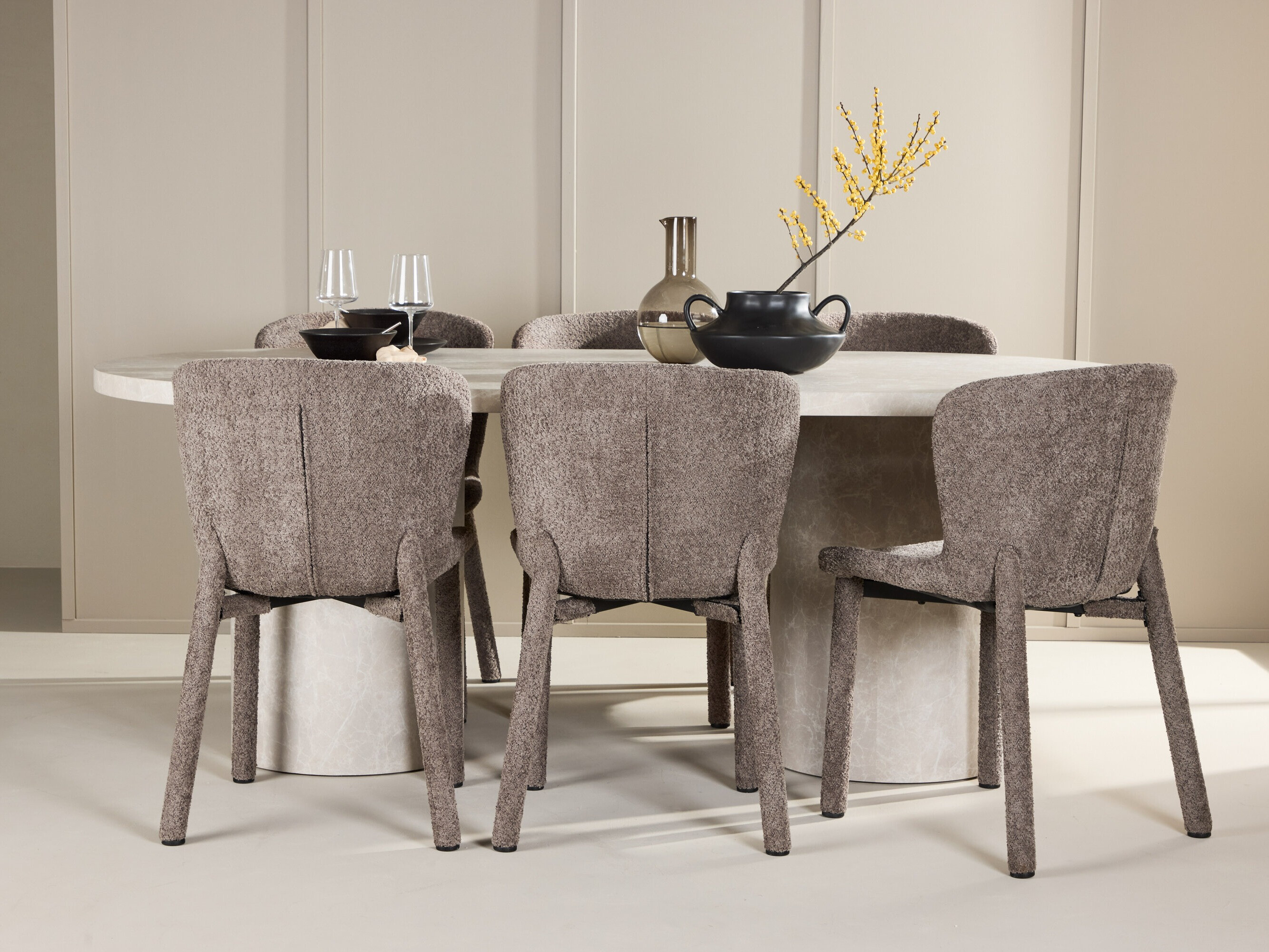 Jedilniški komplet Dallas 4969 (Rjava)