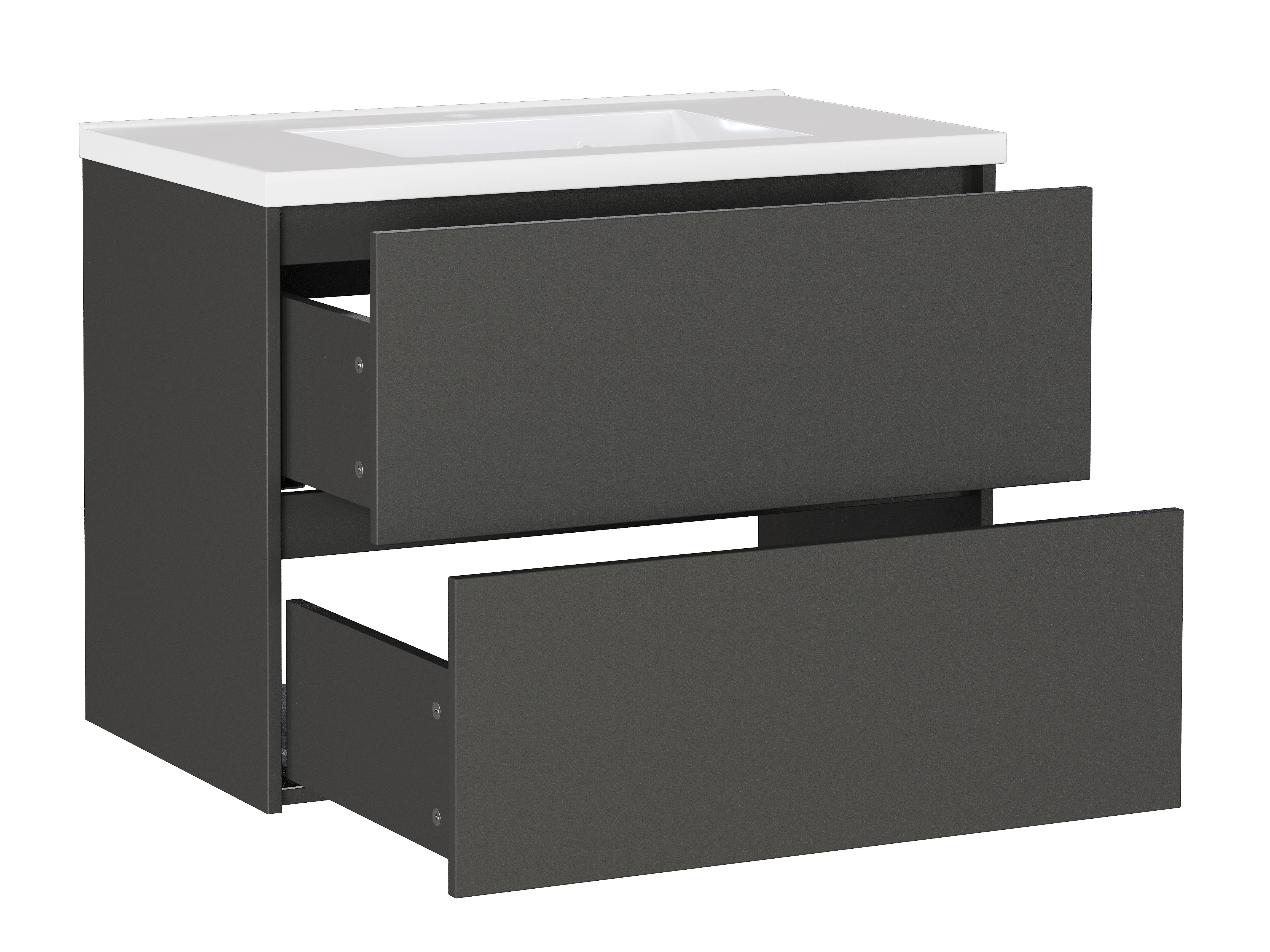 Viseča kopalniška omarica za umivalnik Sacramento 523 (Grafit)