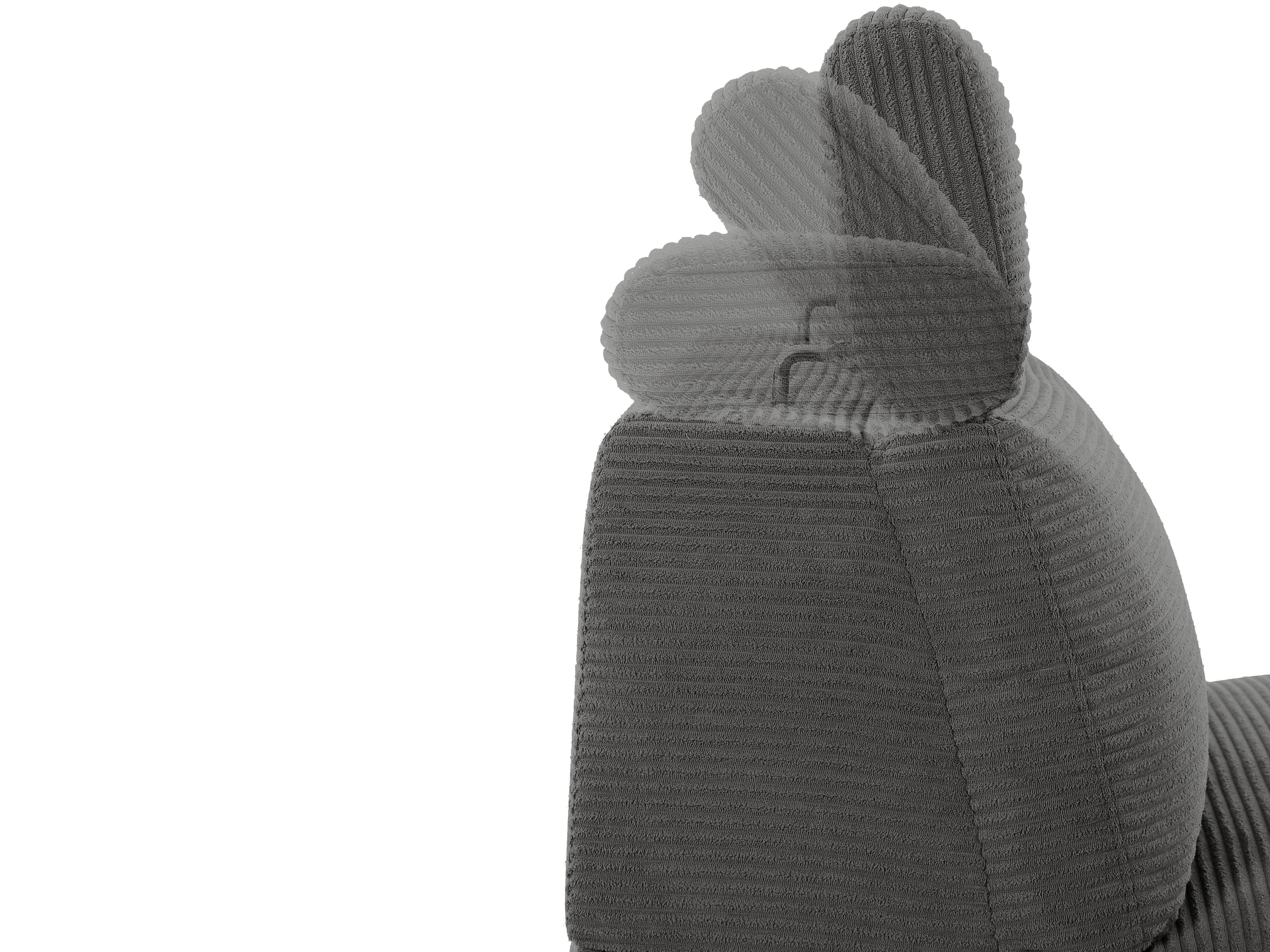 Kotna garnitura s počivalnikom Denton 1509 (Antracit)