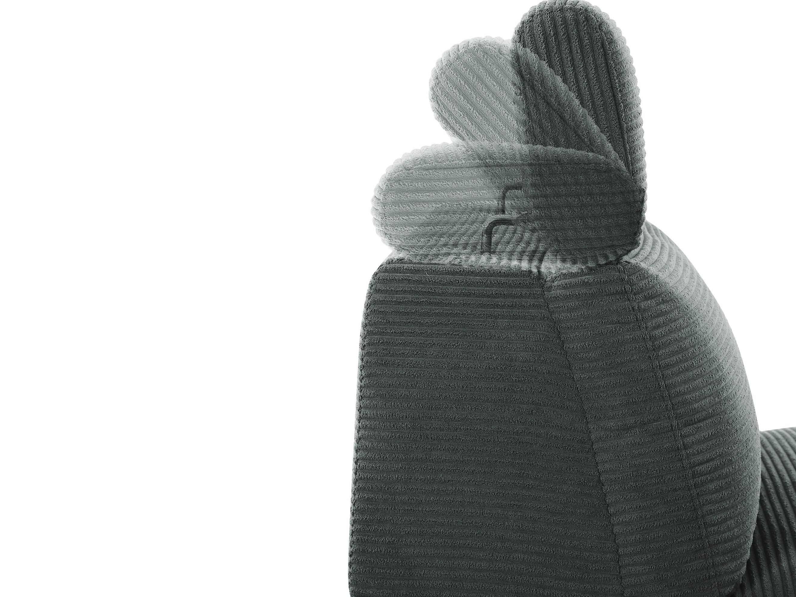 Kotna garnitura s počivalnikom Denton 1509 (Antracit)