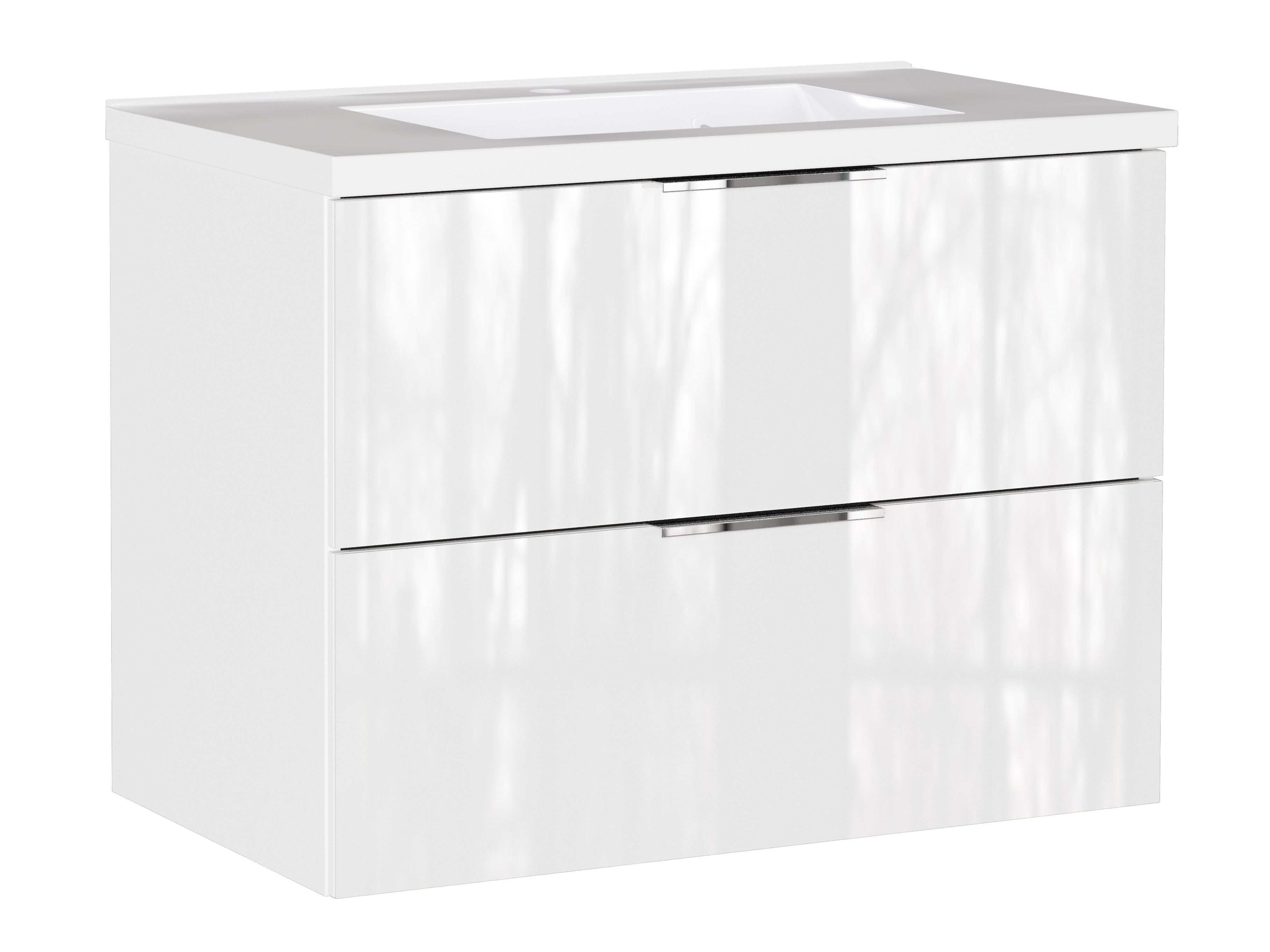 Viseča kopalniška omarica za umivalnik Sacramento 526 (Sijaj bela)