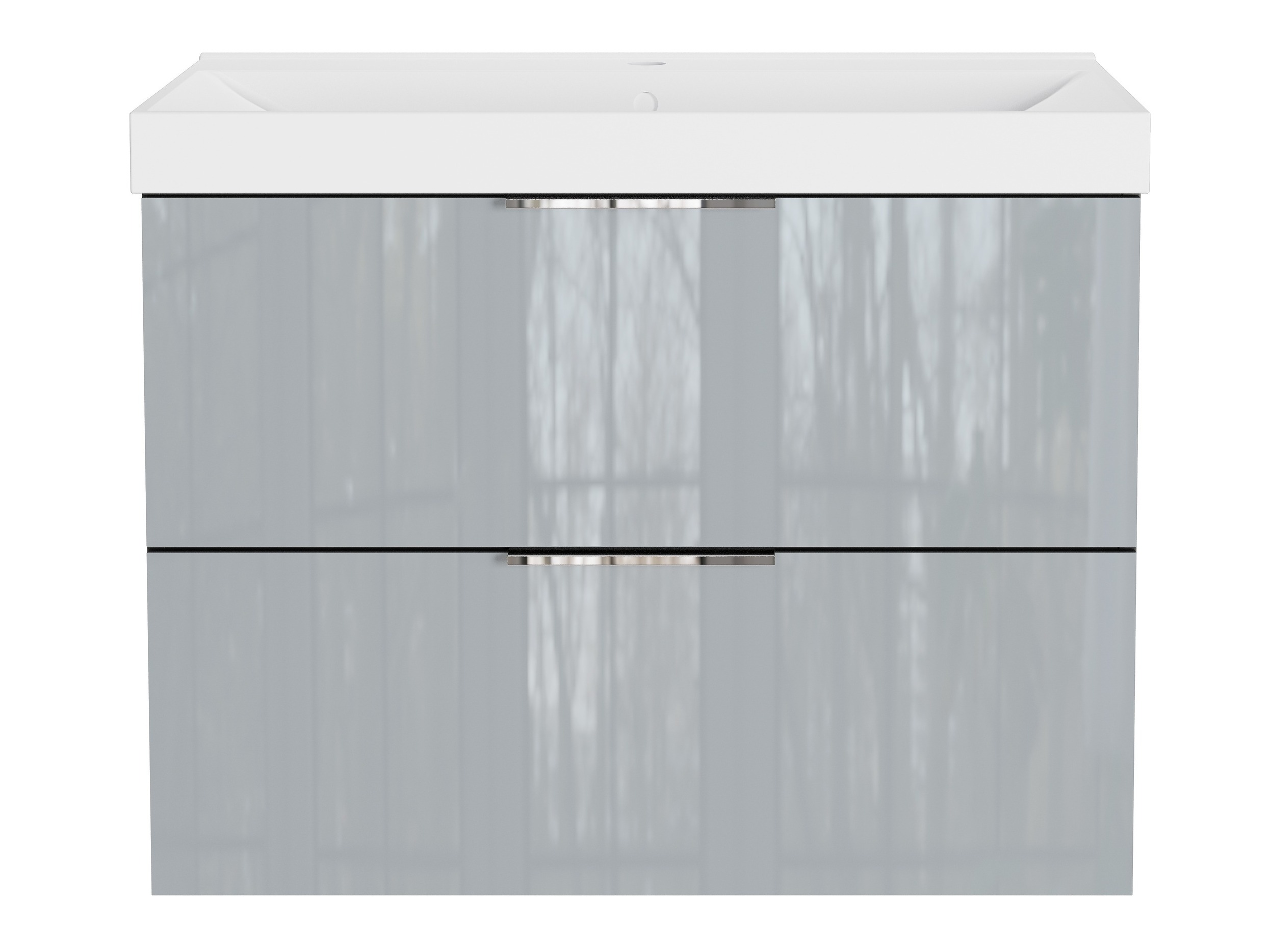 Viseča kopalniška omarica za umivalnik Sacramento 528 (Sijaj siva)