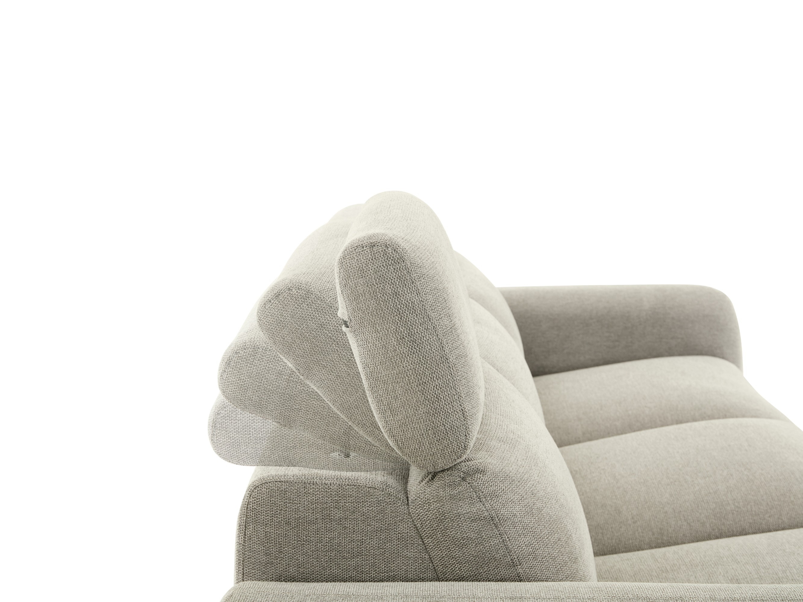 Kavč s počivalnikom Denton 1512 (Svetlo siva)