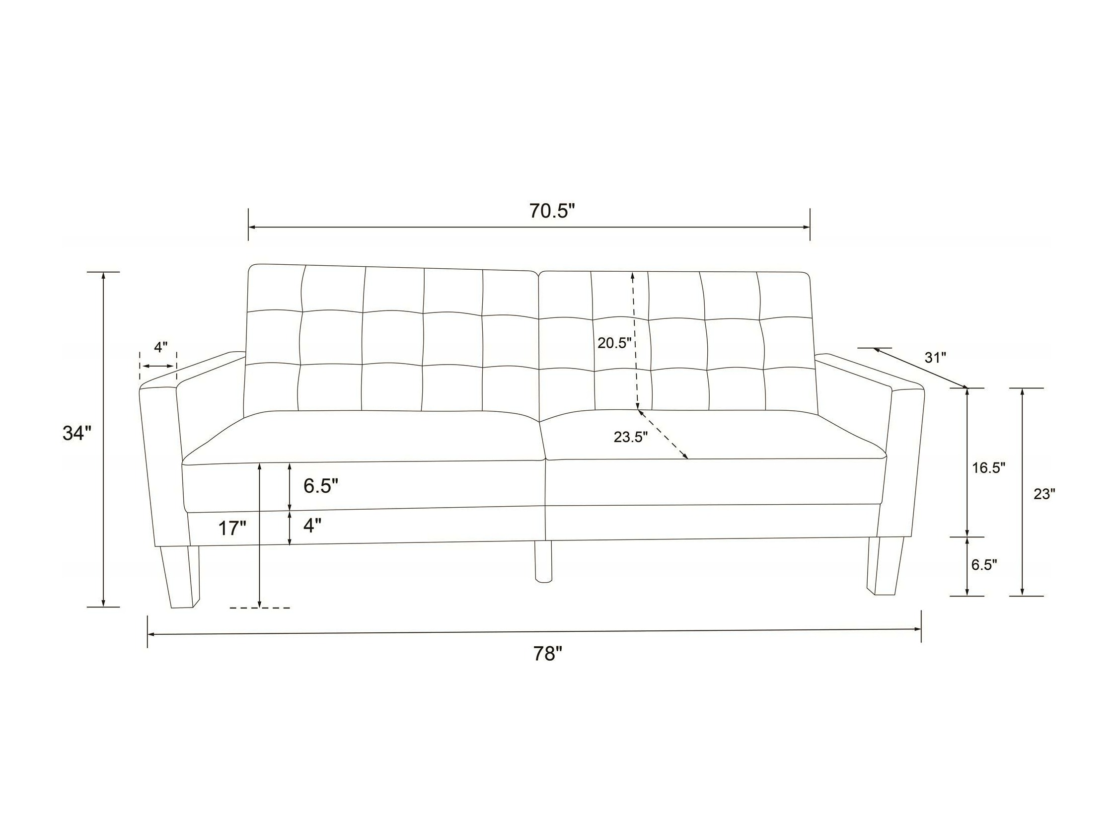 Raztegljiv kavč Tulsa 128 (Siva)