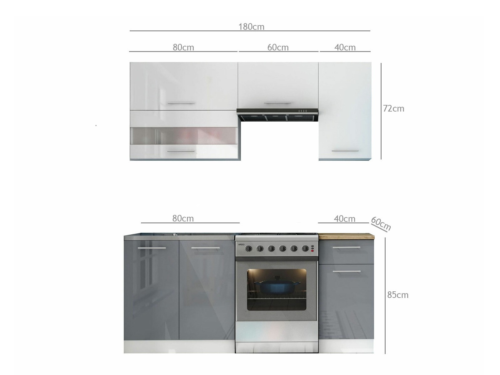 Modularni kuhinjski komplet Tiffa Mix 100
