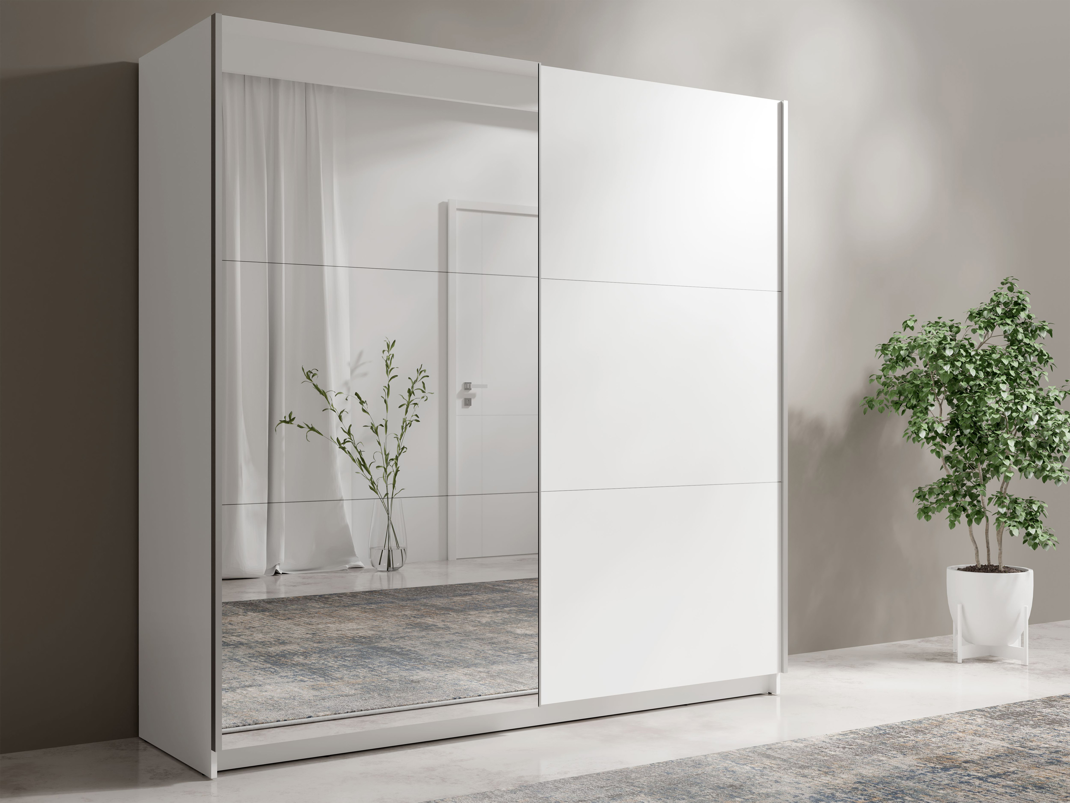 Garderobna omara Baytown 137 (Bela)