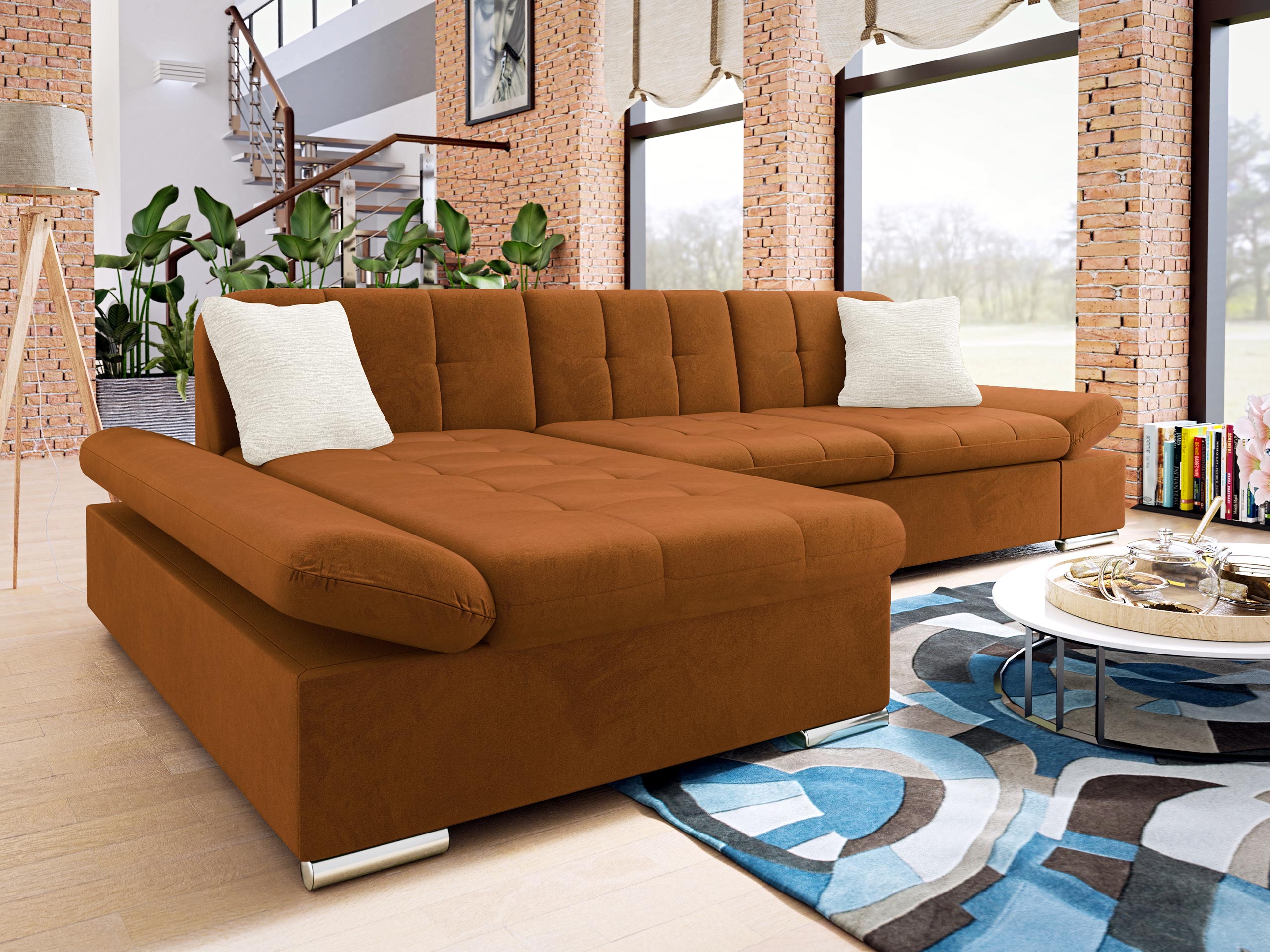 Kotna garnitura Comfivo 219 (Piane 21 + Mokka 03)