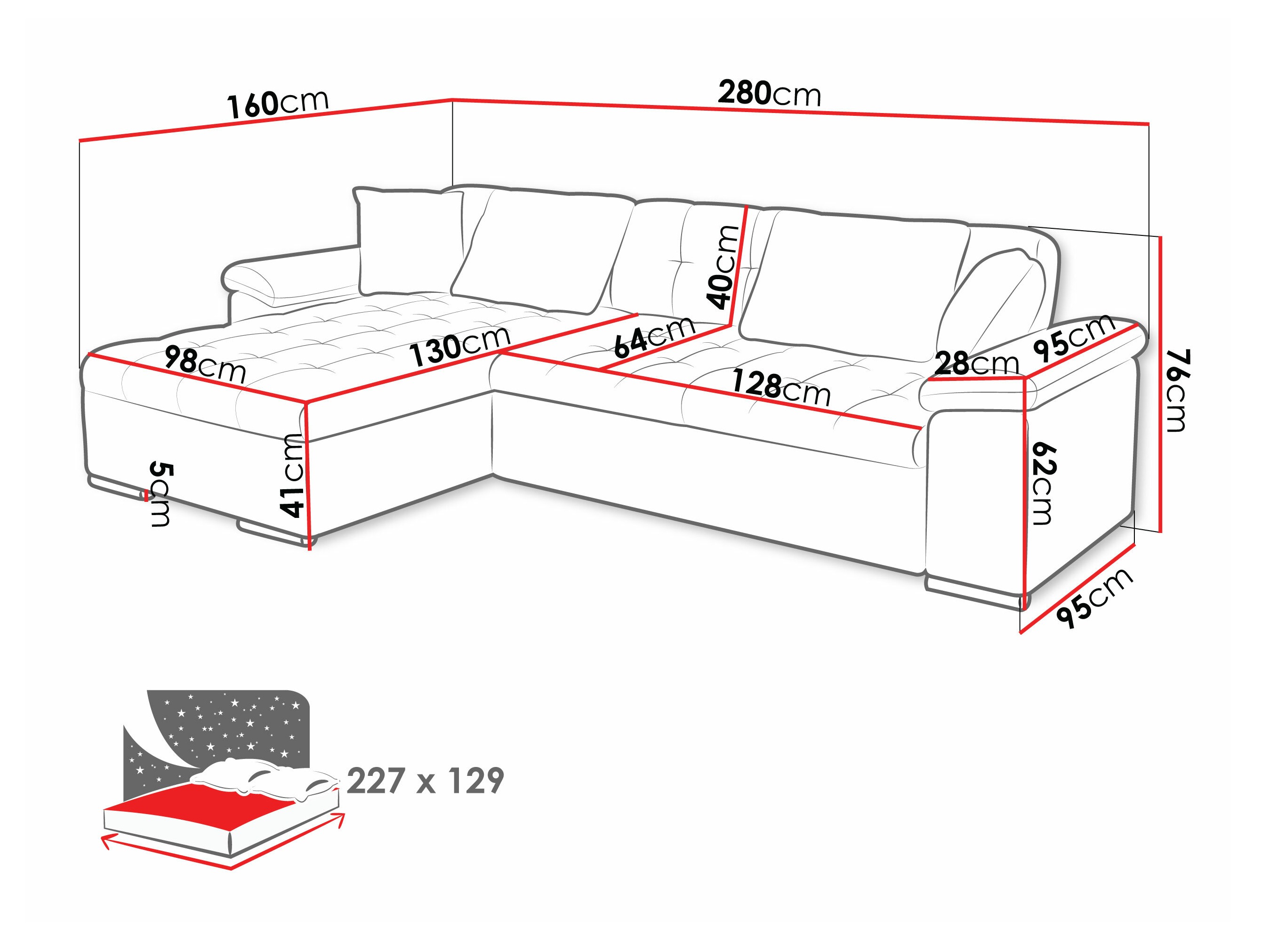 Kotna garnitura Comfivo 181 (Otusso 22 + Velvetto 06)