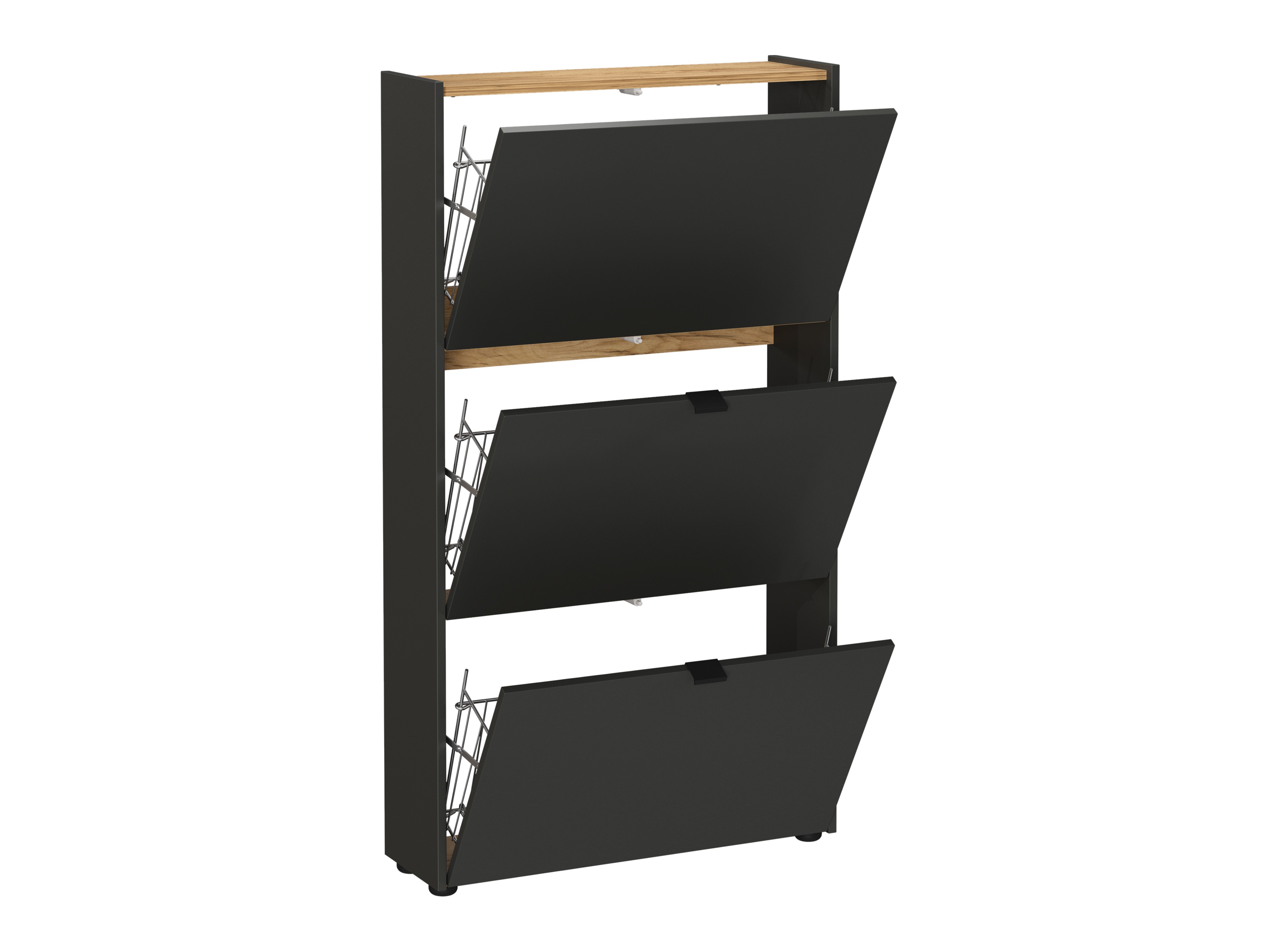 Omarica za čevlje Cirsale 113 (Navarra hrast + Grafit)