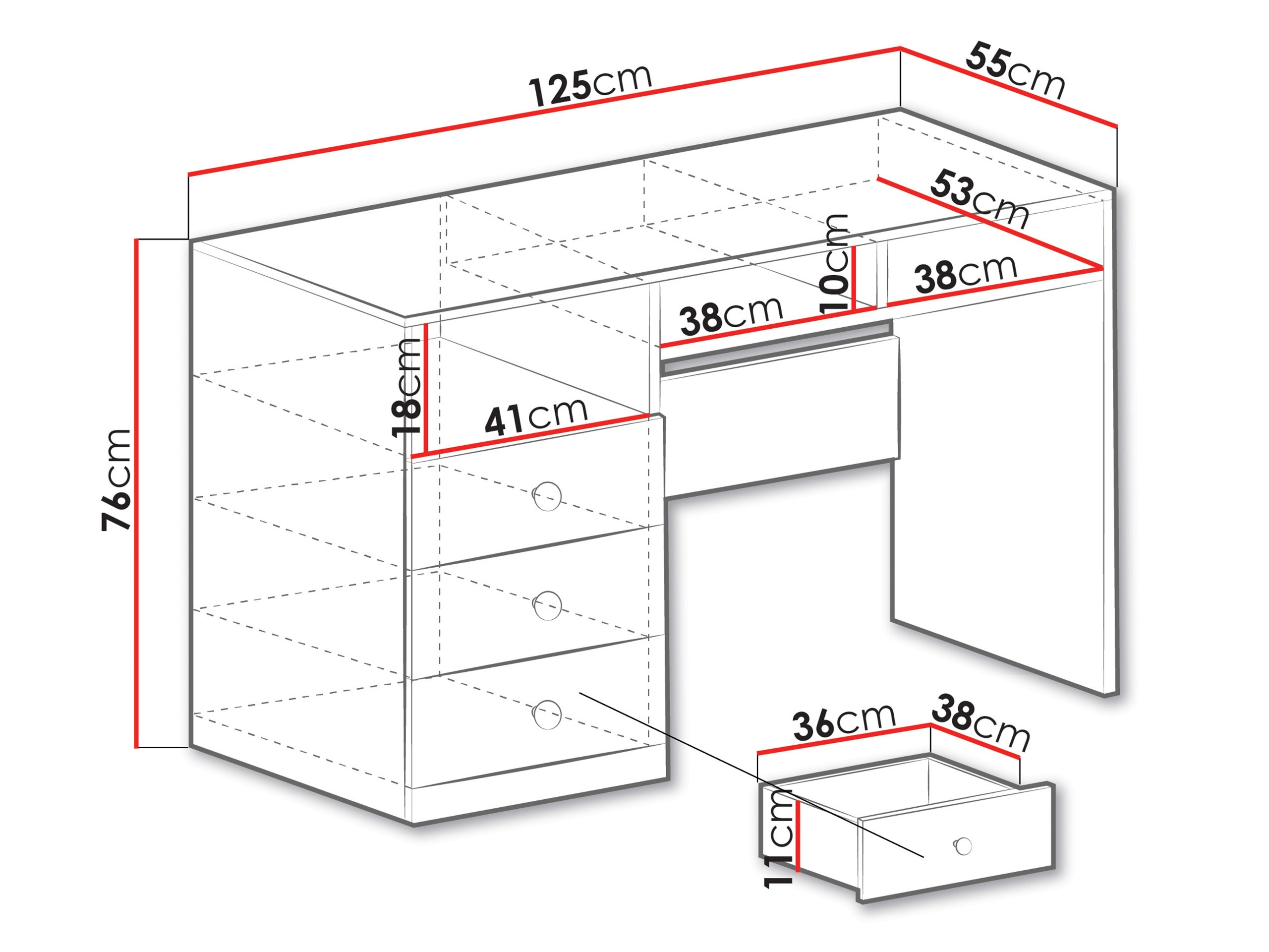 Pisalna miza Tesmonu 107