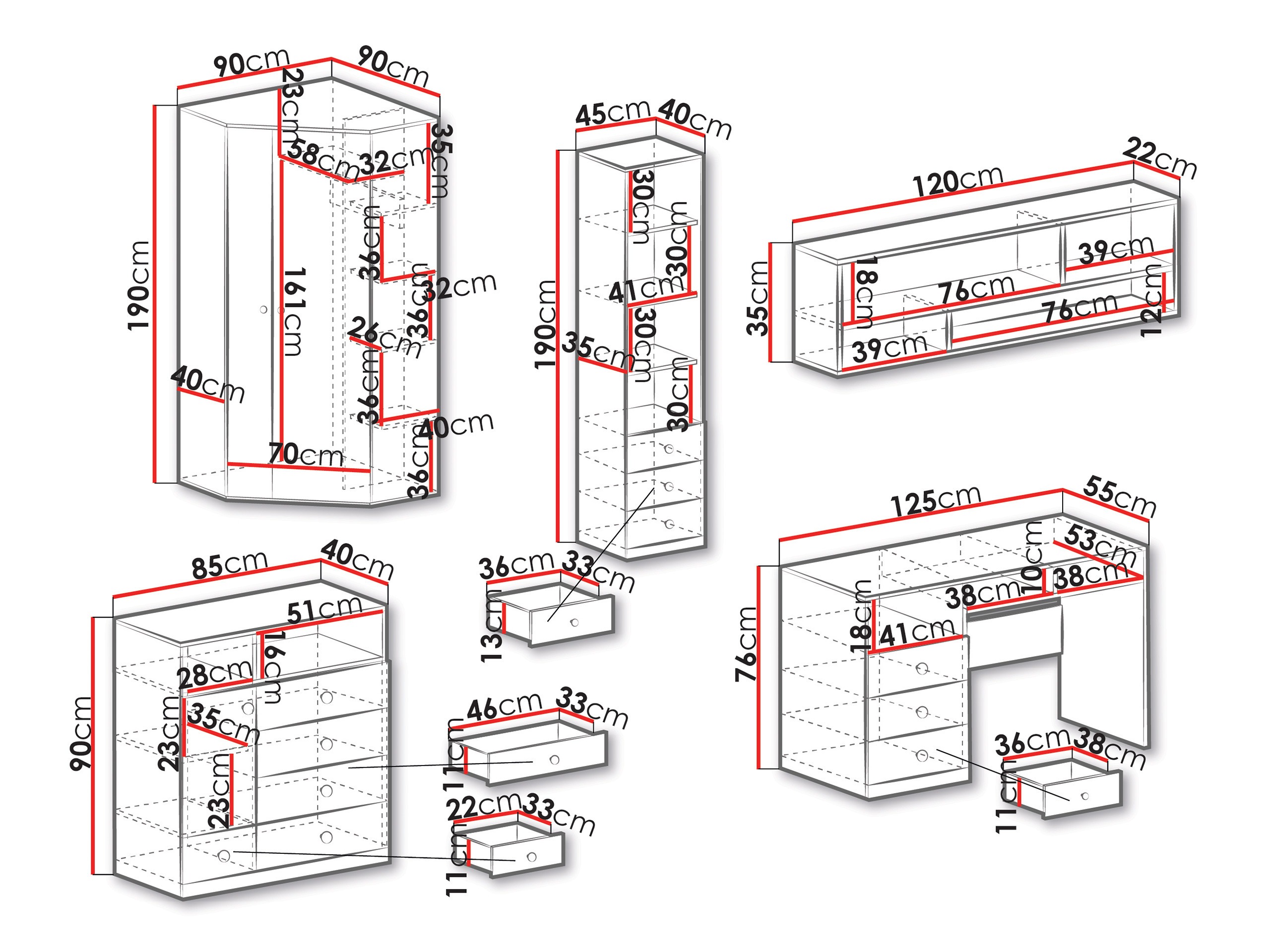 Pohištveni komplet Tesmonu 117