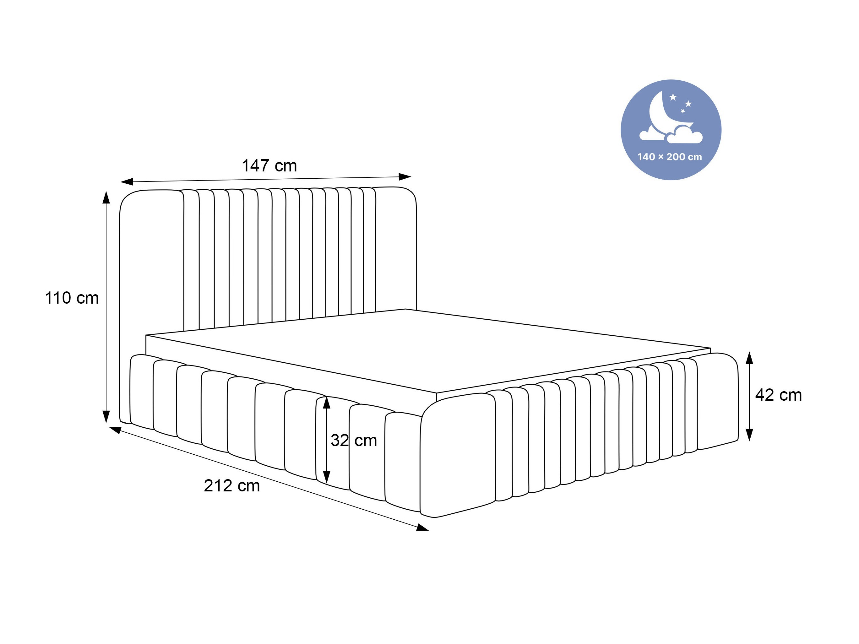 Postelja Hesperia 108 (Dream Velvet 202.24)