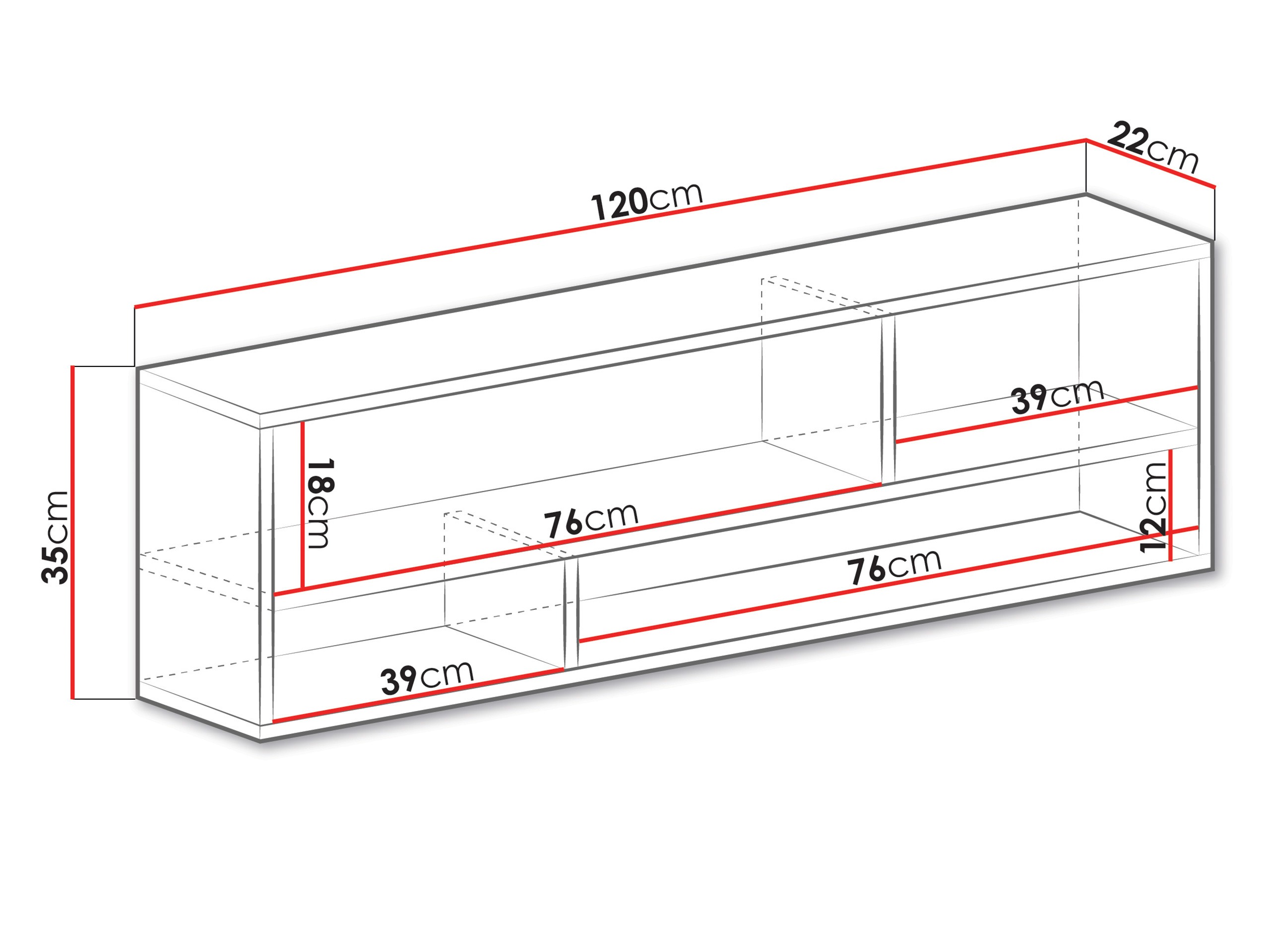 Stenska polica Tesmonu 111