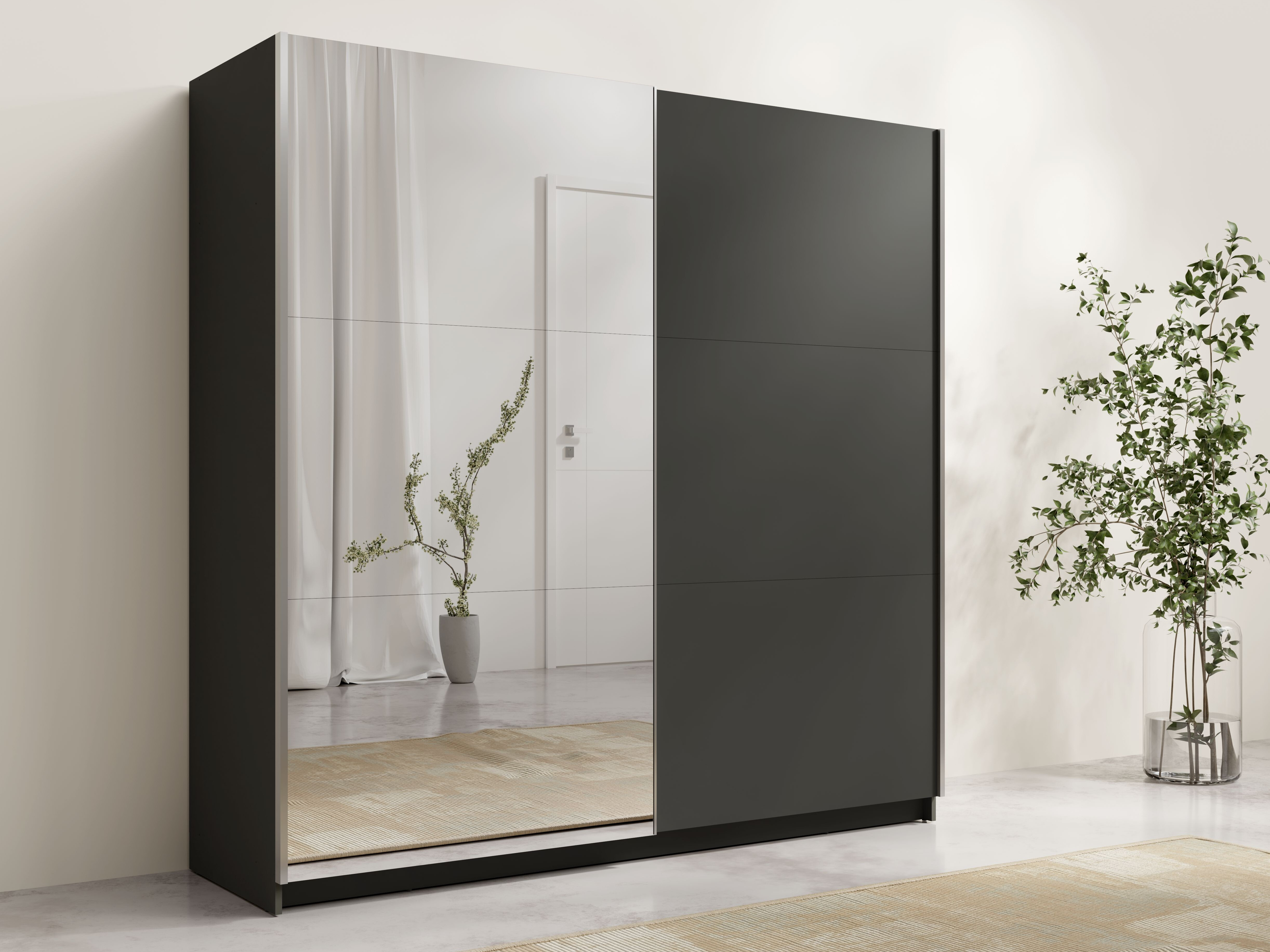 Garderobna omara Baytown 139 (Grafit)