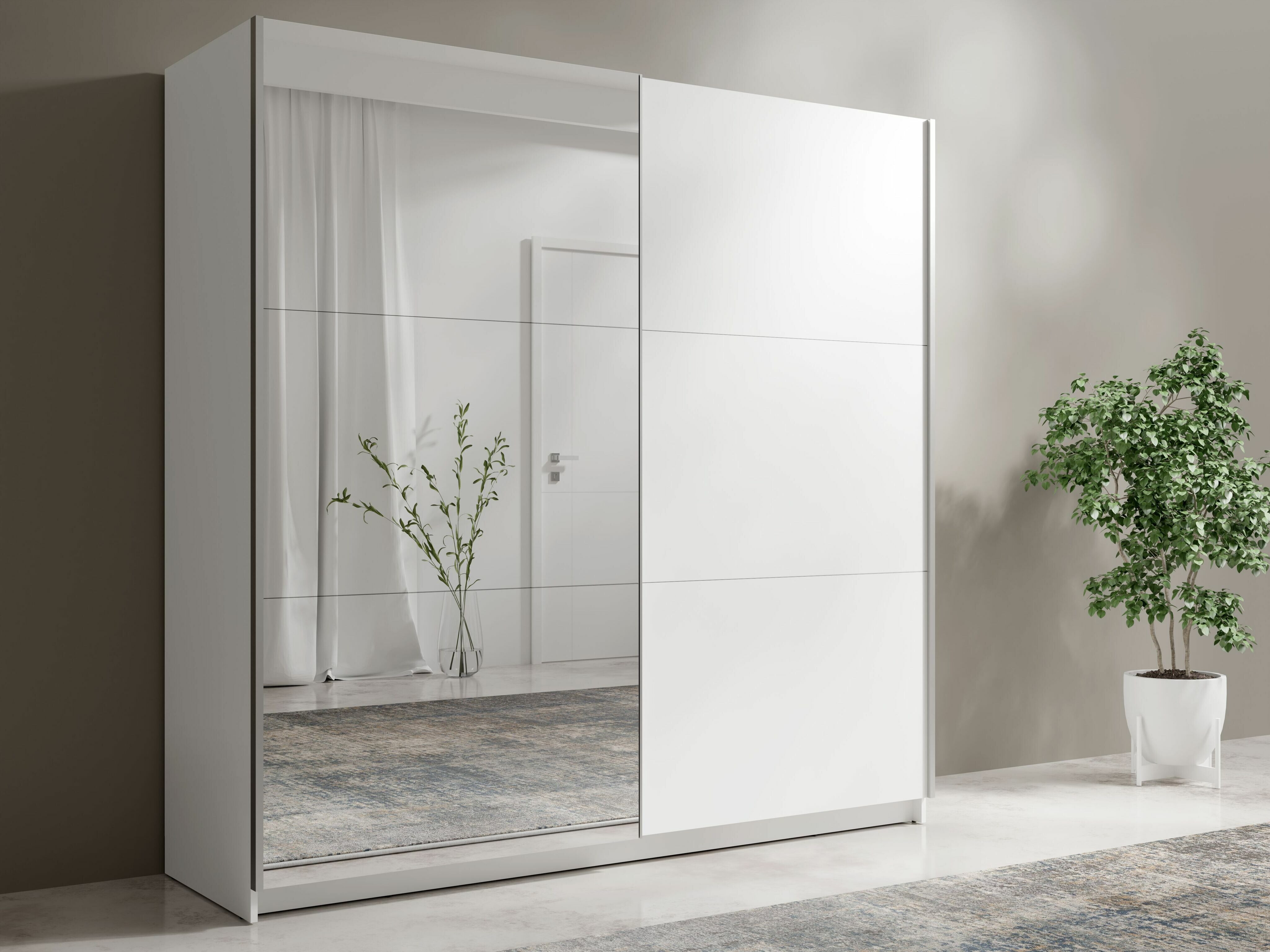 Garderobna omara Baytown 140 (Bela)