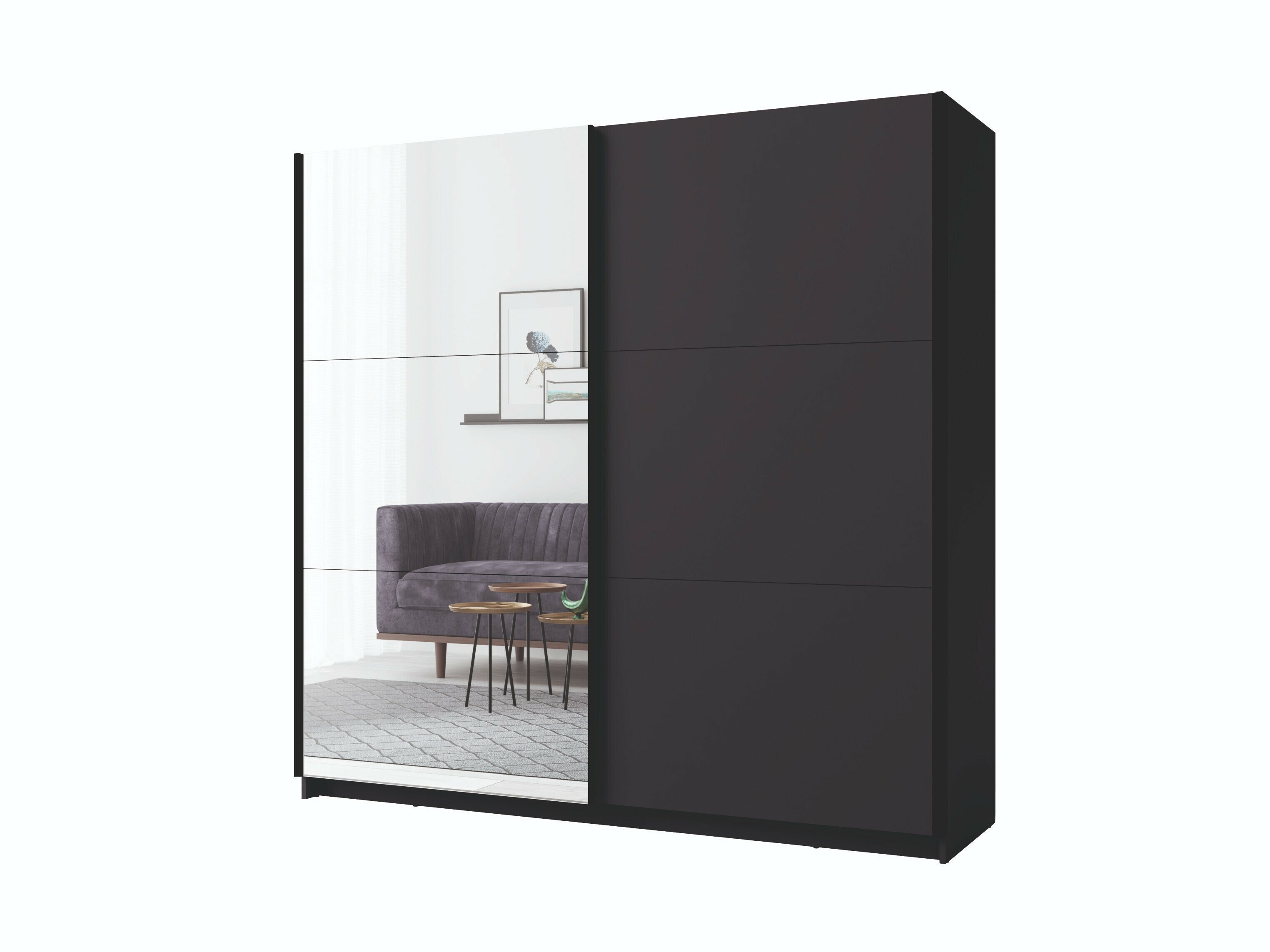 Garderobna omara Baytown 140 (Grafit)