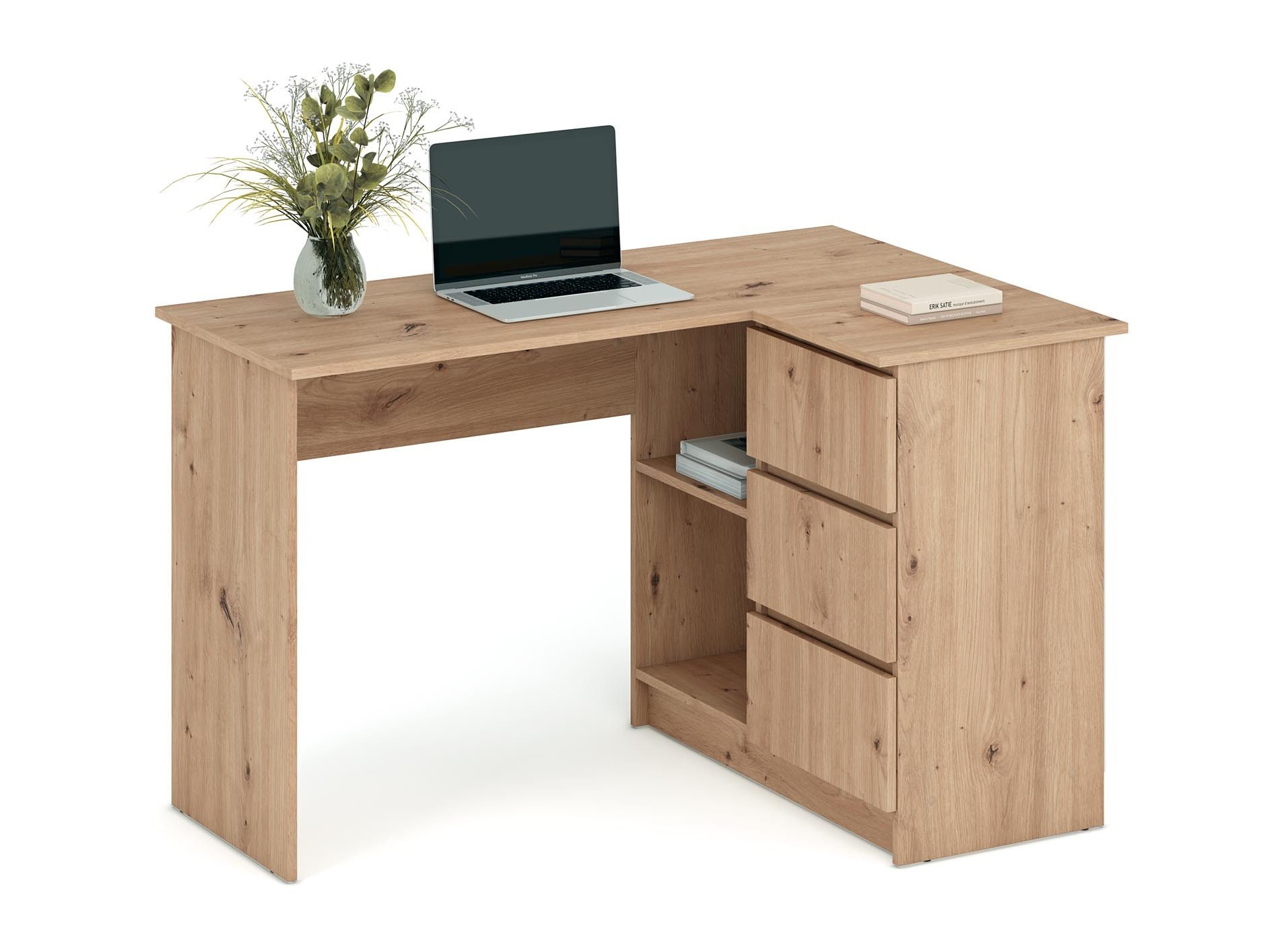 Kotna pisalna miza Houston 1950 (Artisan hrast)