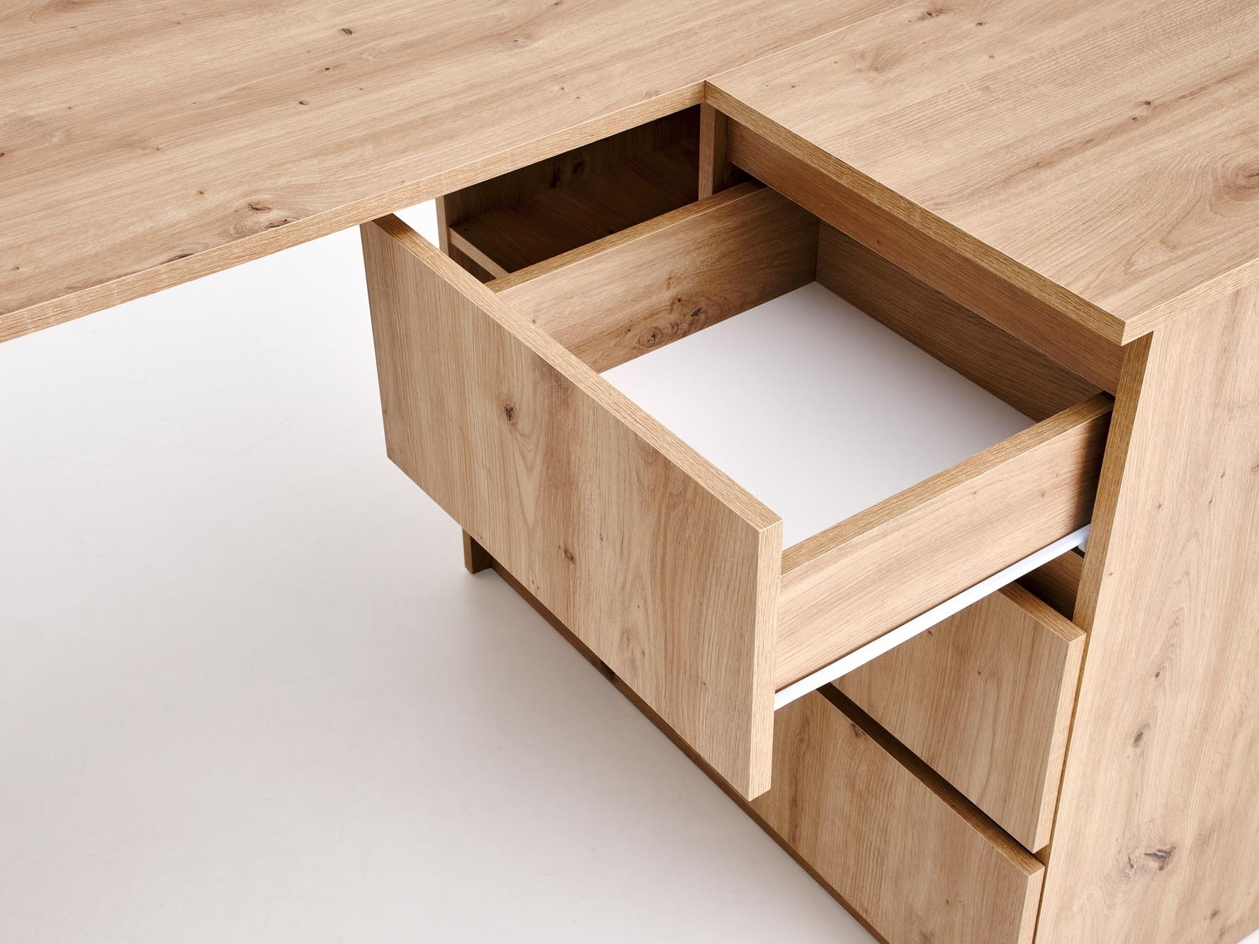 Kotna pisalna miza Houston 1950 (Artisan hrast)