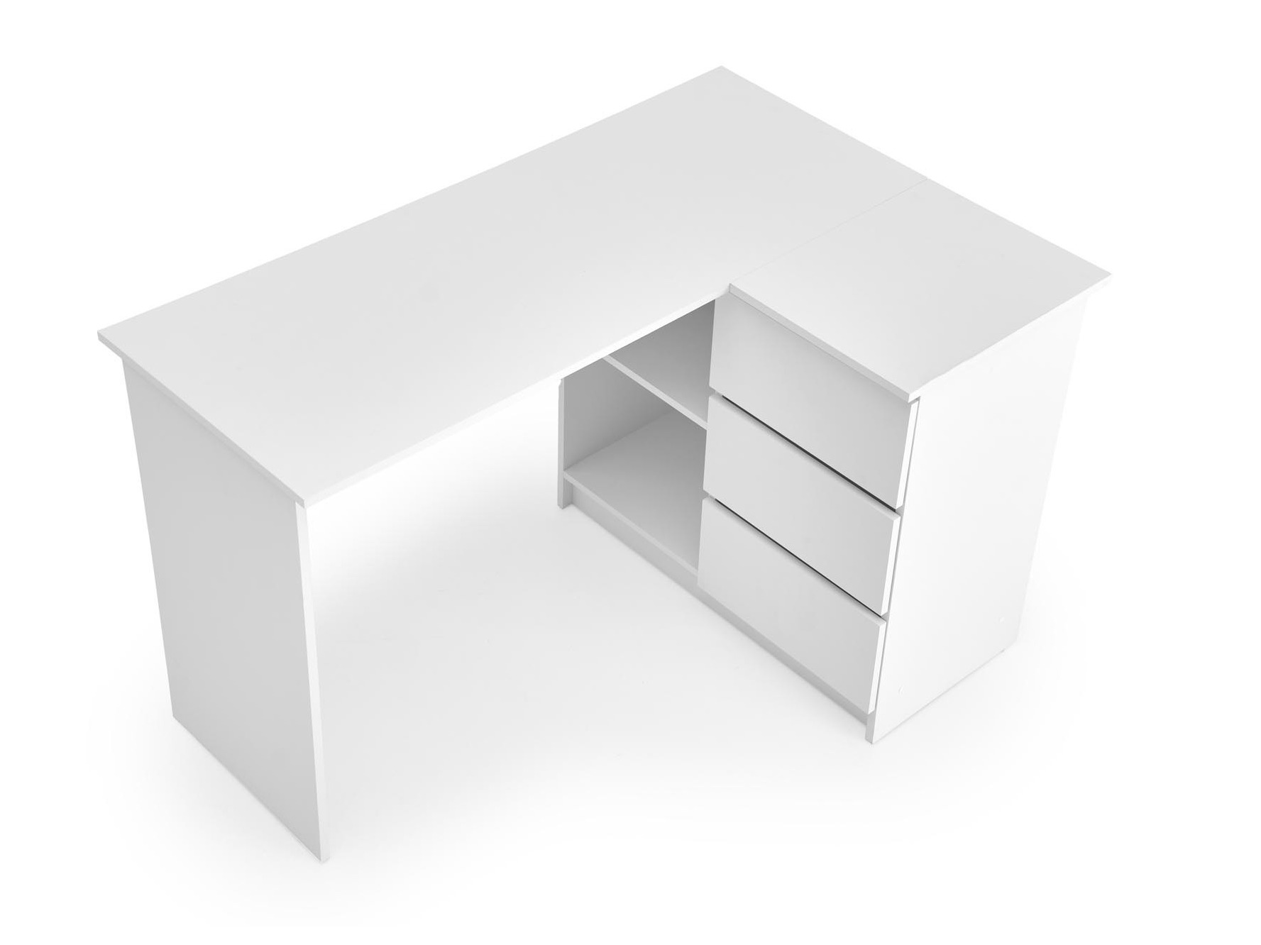 Kotna pisalna miza Houston 1950 (Bela)