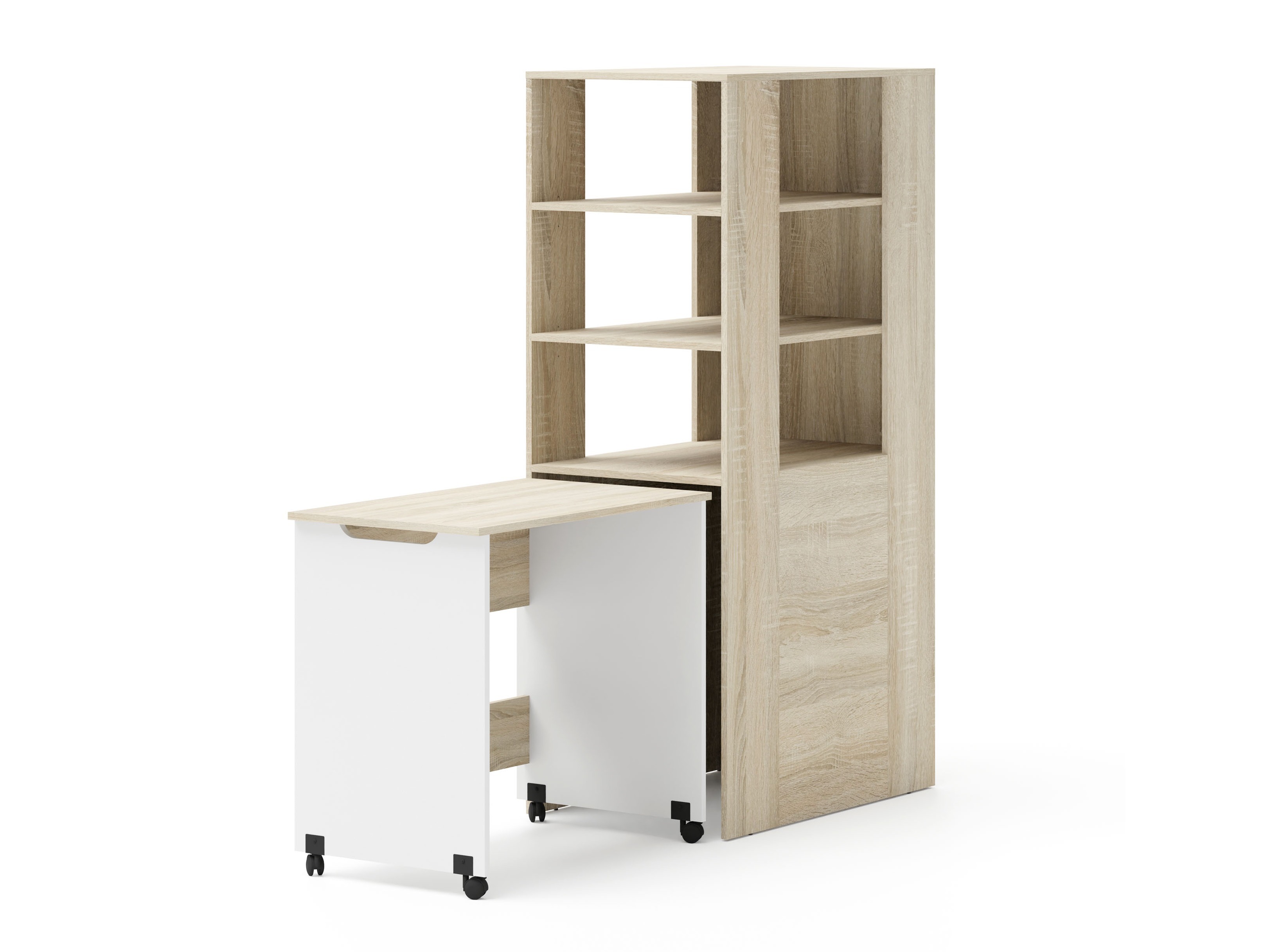 Komplet pohištva za otroško sobo Elitenu 105 (Sonoma hrast + Bela)