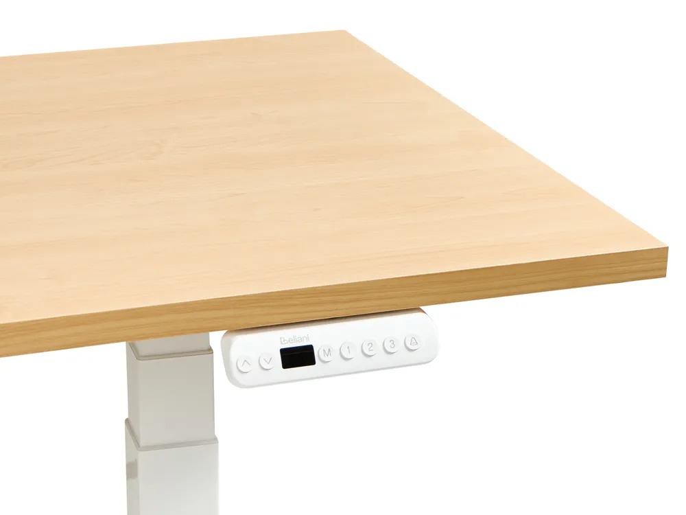 Dvižna pisalna miza Berwyn 2863 (Svetel les + Bela)