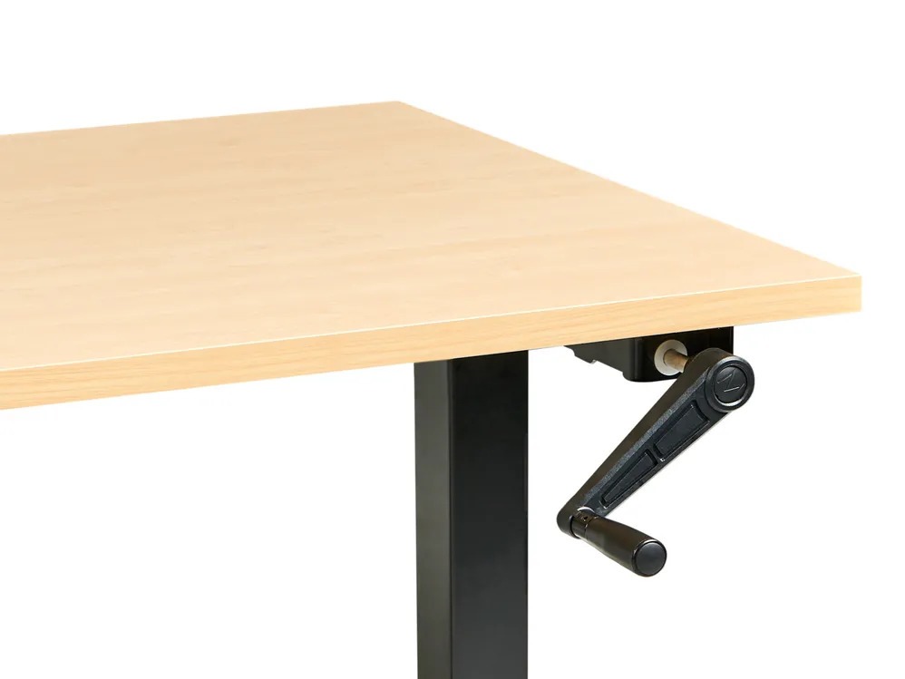 Dvižna pisalna miza Berwyn 2864 (Svetel les + Črna)