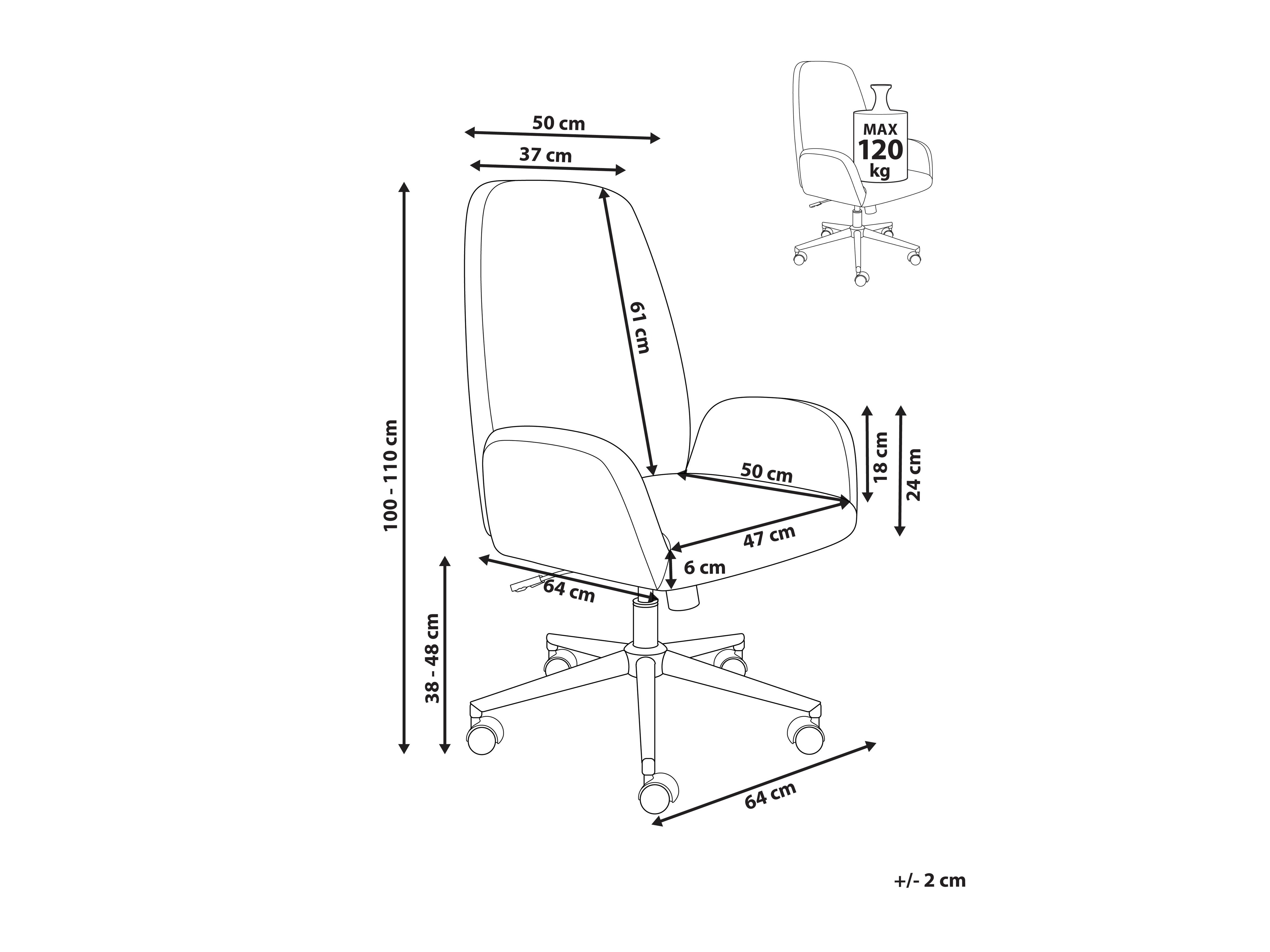 Pisarniški stol Berwyn 2866 (Zelena)