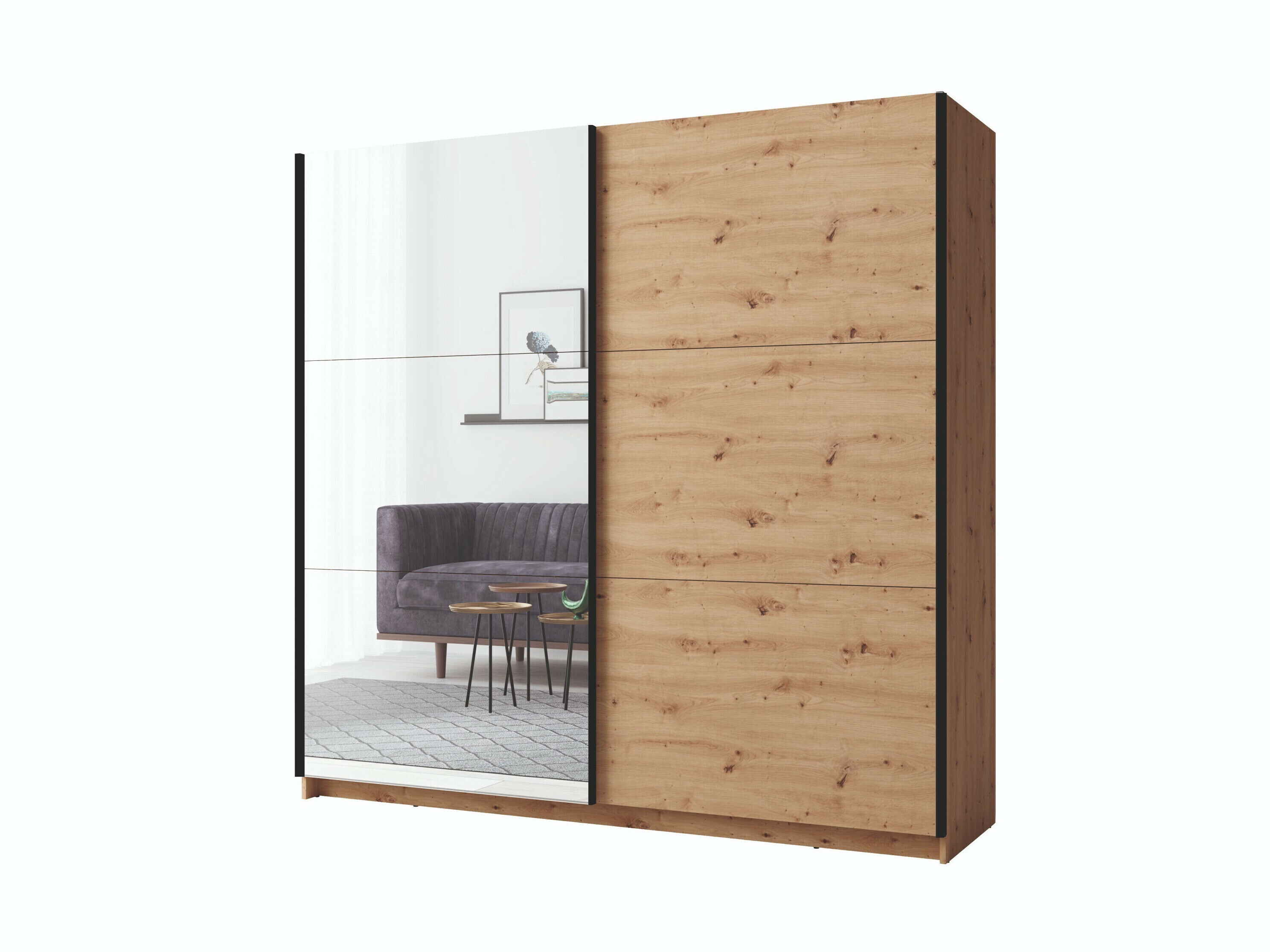 Garderobna omara Baytown 140 (Artisan hrast)