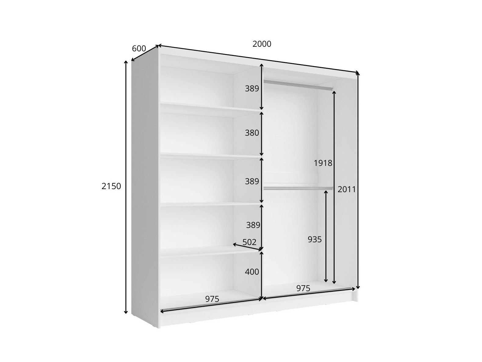 Garderobna omara Baytown 144