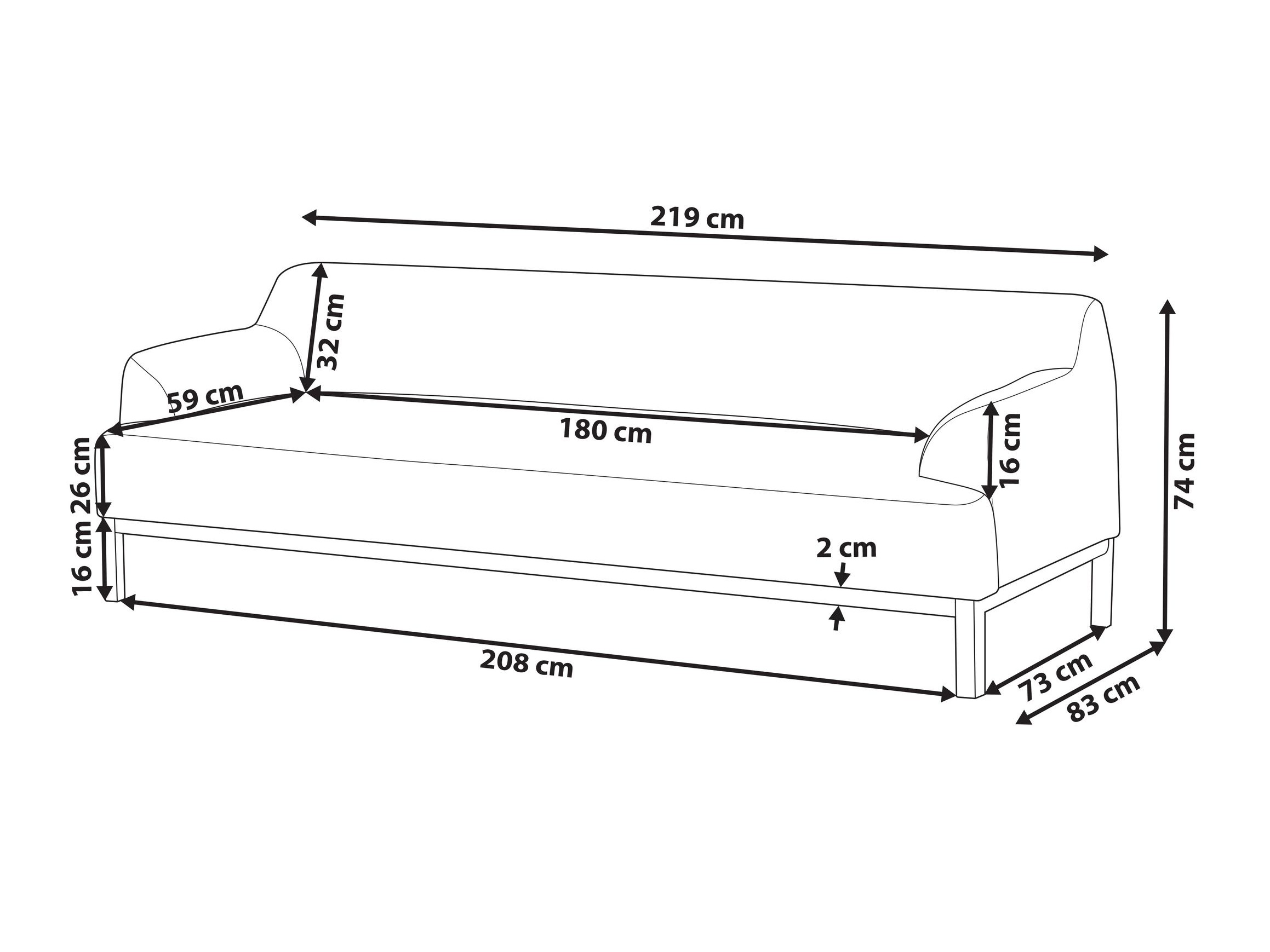 Kavč Berwyn 2228 (Taupe)