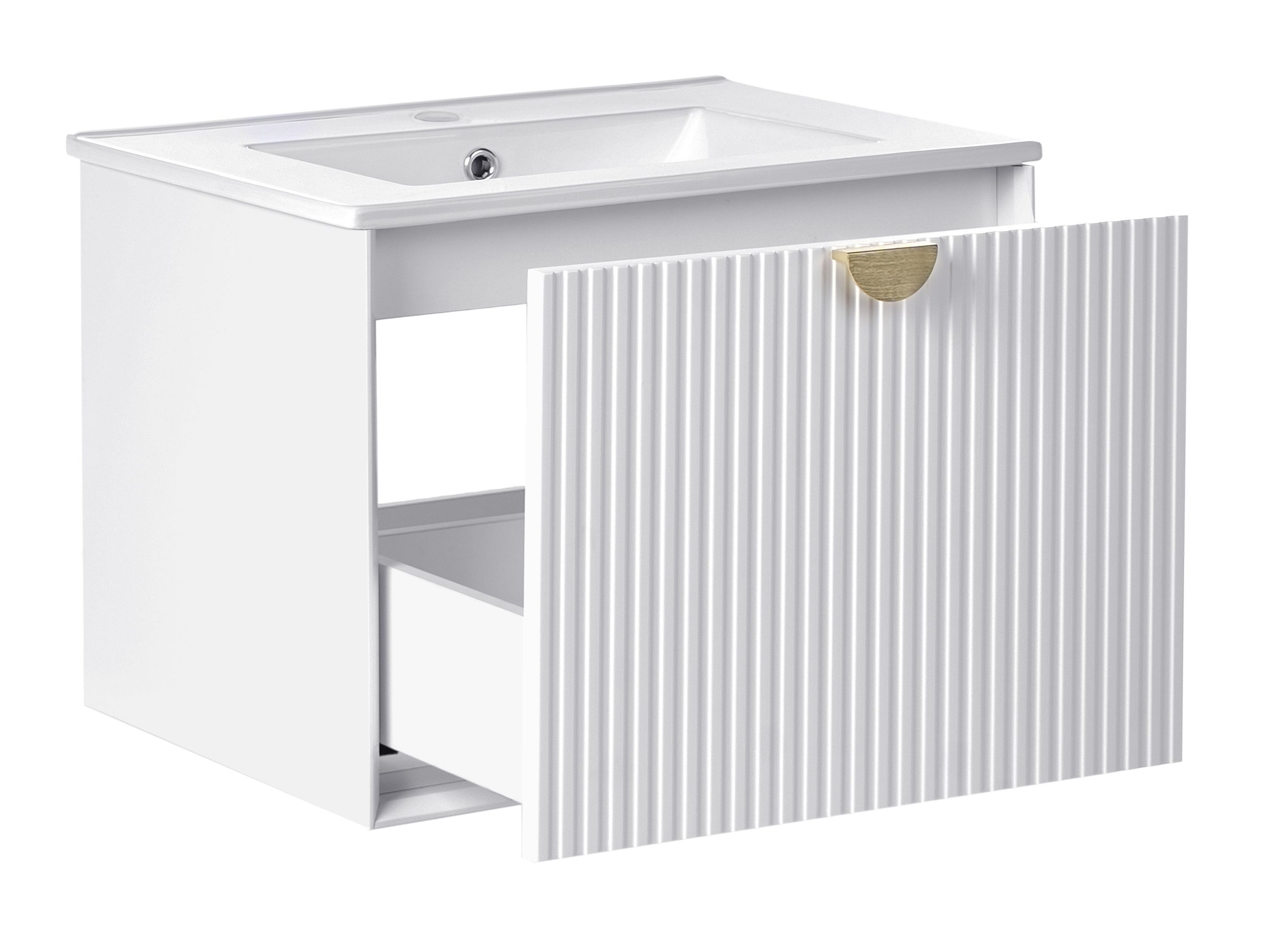 Viseča kopalniška omarica za umivalnik Berwyn 2870 (Bela)