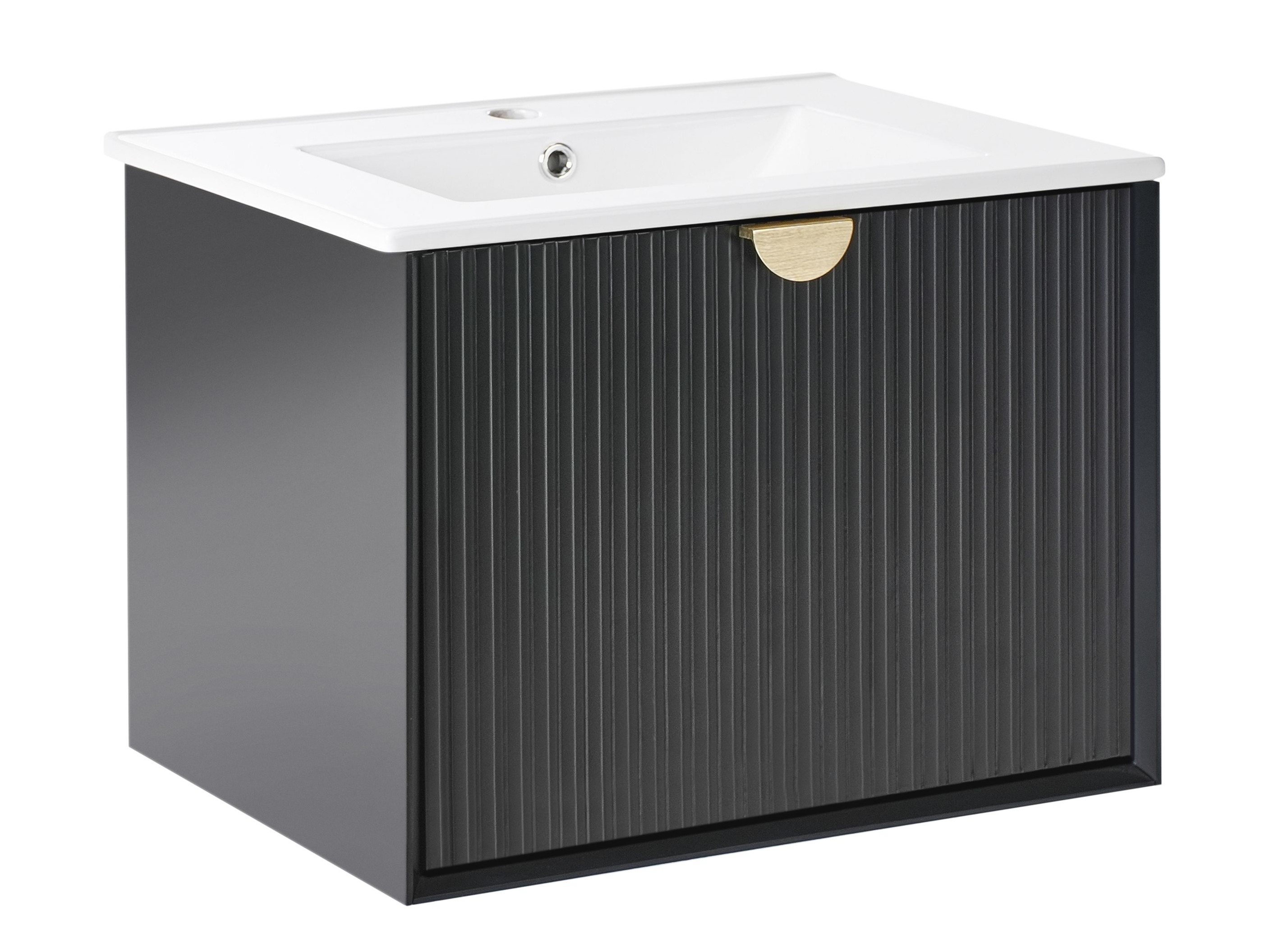 Viseča kopalniška omarica za umivalnik Berwyn 2870 (Črna)