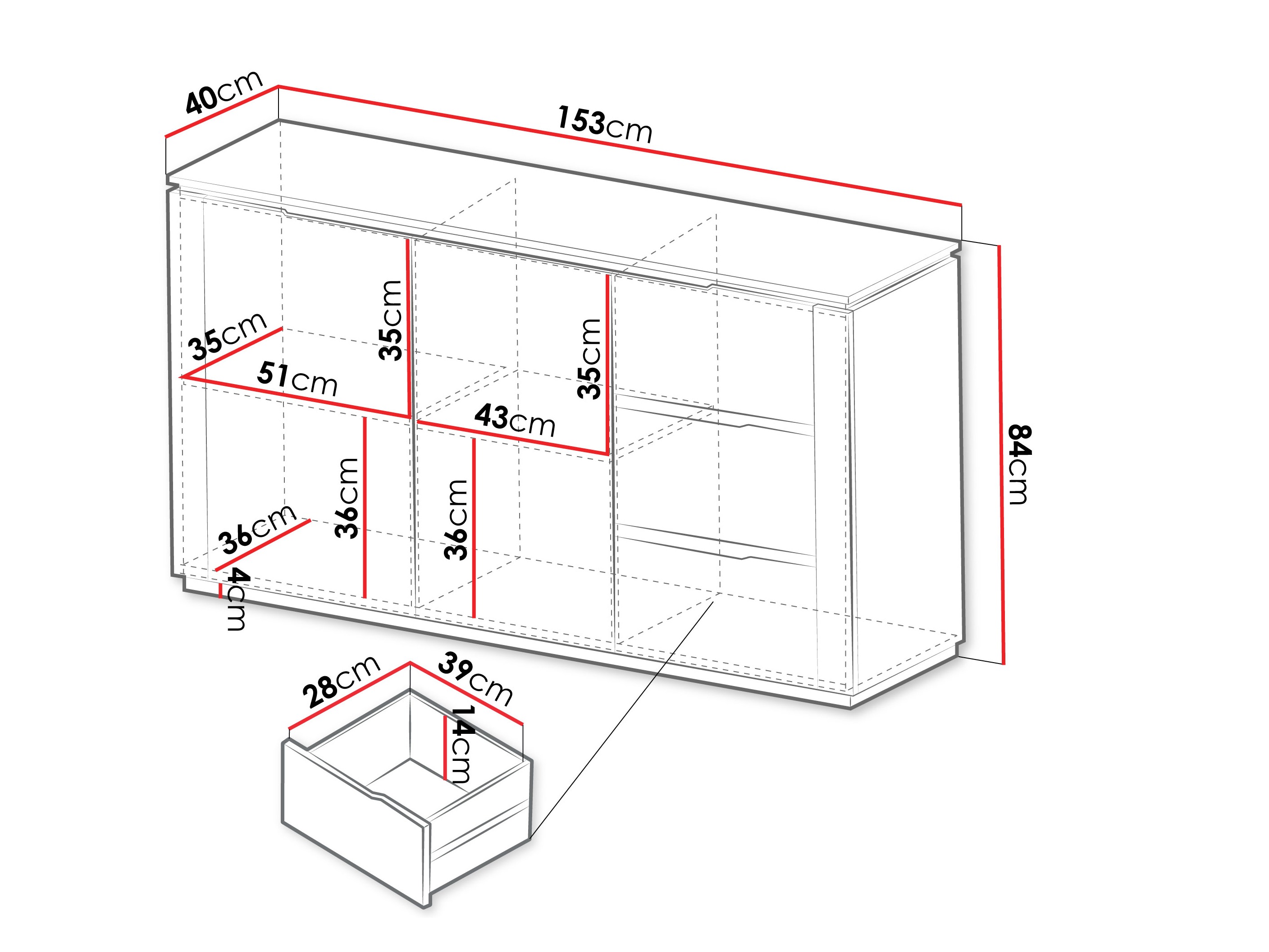 Komoda Comfivo Ovitas