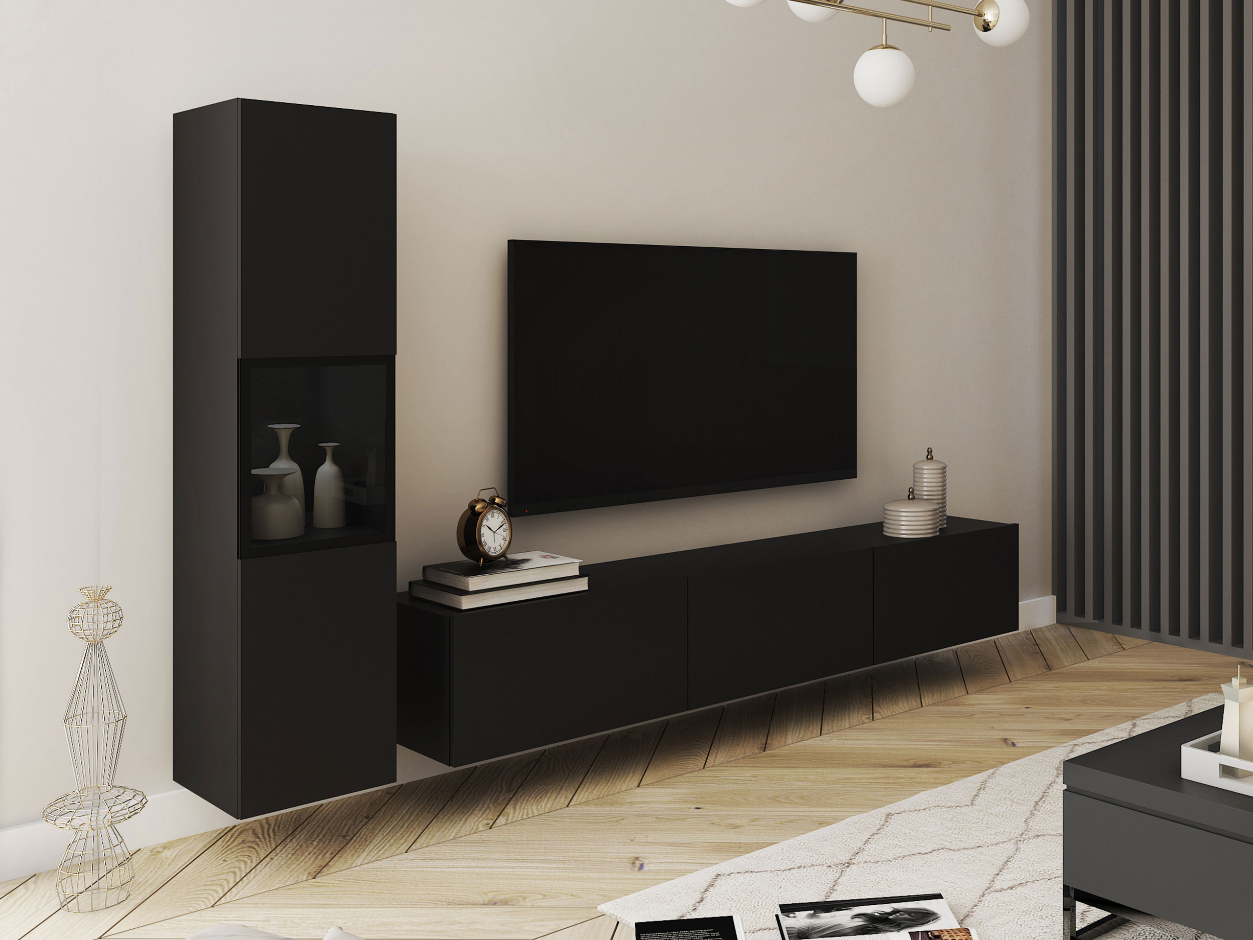 Komplet za dnevno sobo Sarasota 192 (Grafit)