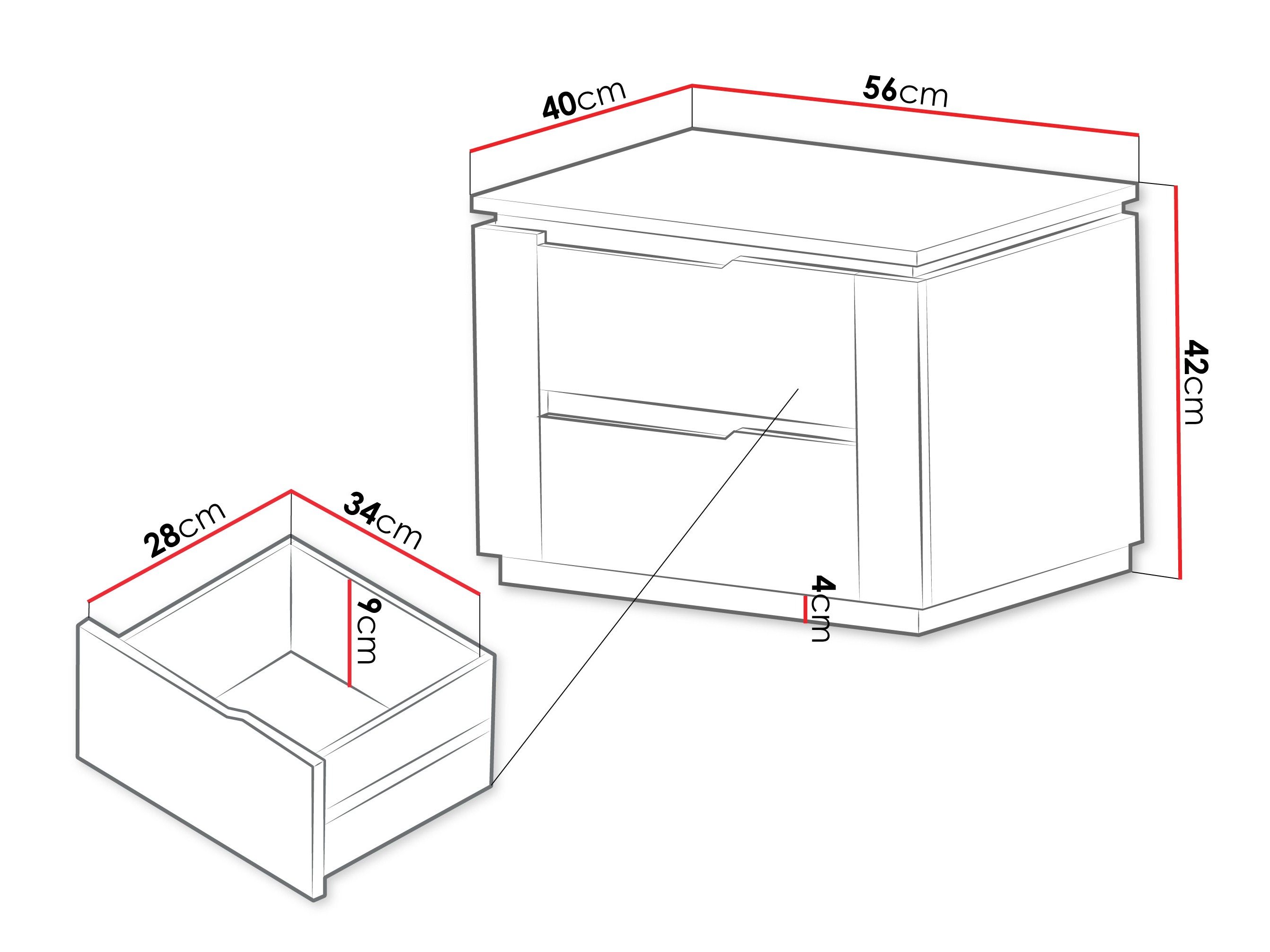 Nočna omarica Comfivo Elivelo 103