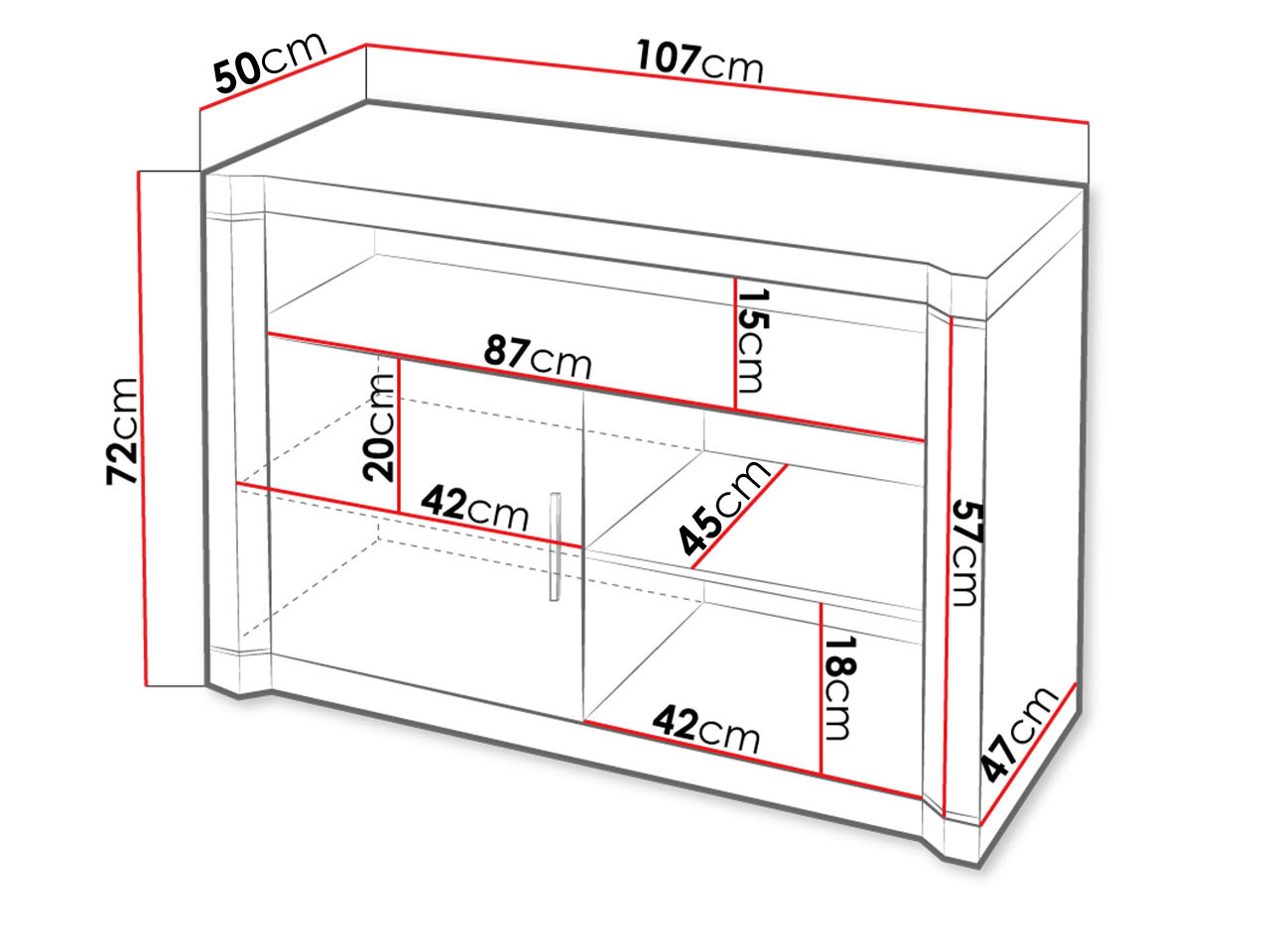 TV-omarica Lorelie 110 (Tartuf hrast)