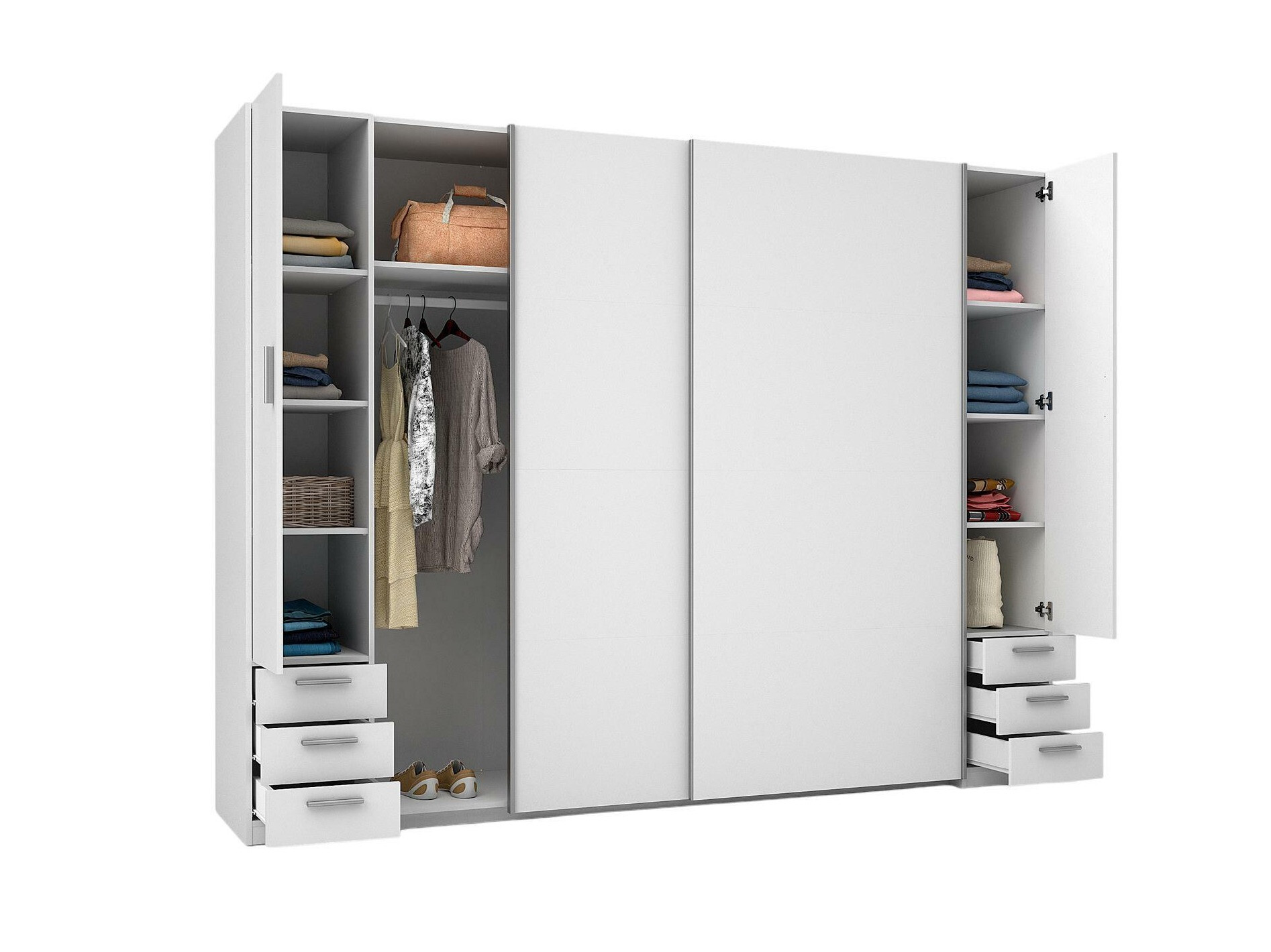 Garderobna omara Baytown 151 (Srebrna)