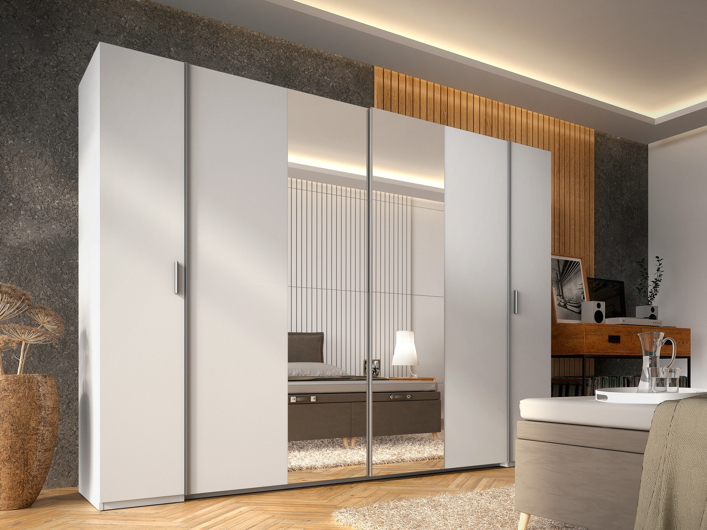 Garderobna omara Baytown 152 (Srebrna)